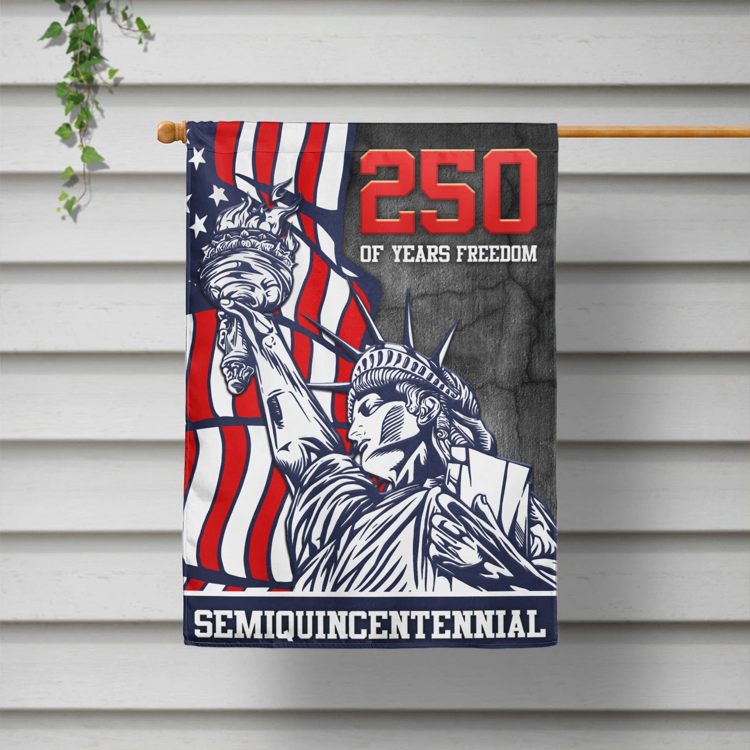 250 Years Of Freedom Semiquincentennial House Flag 28''x40'' Twin-Side Printing