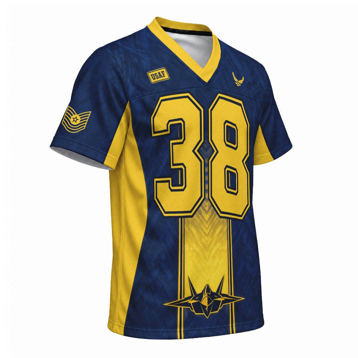Personalized U.S. Air Force Jersey Custom Rank Jersey Number and Text