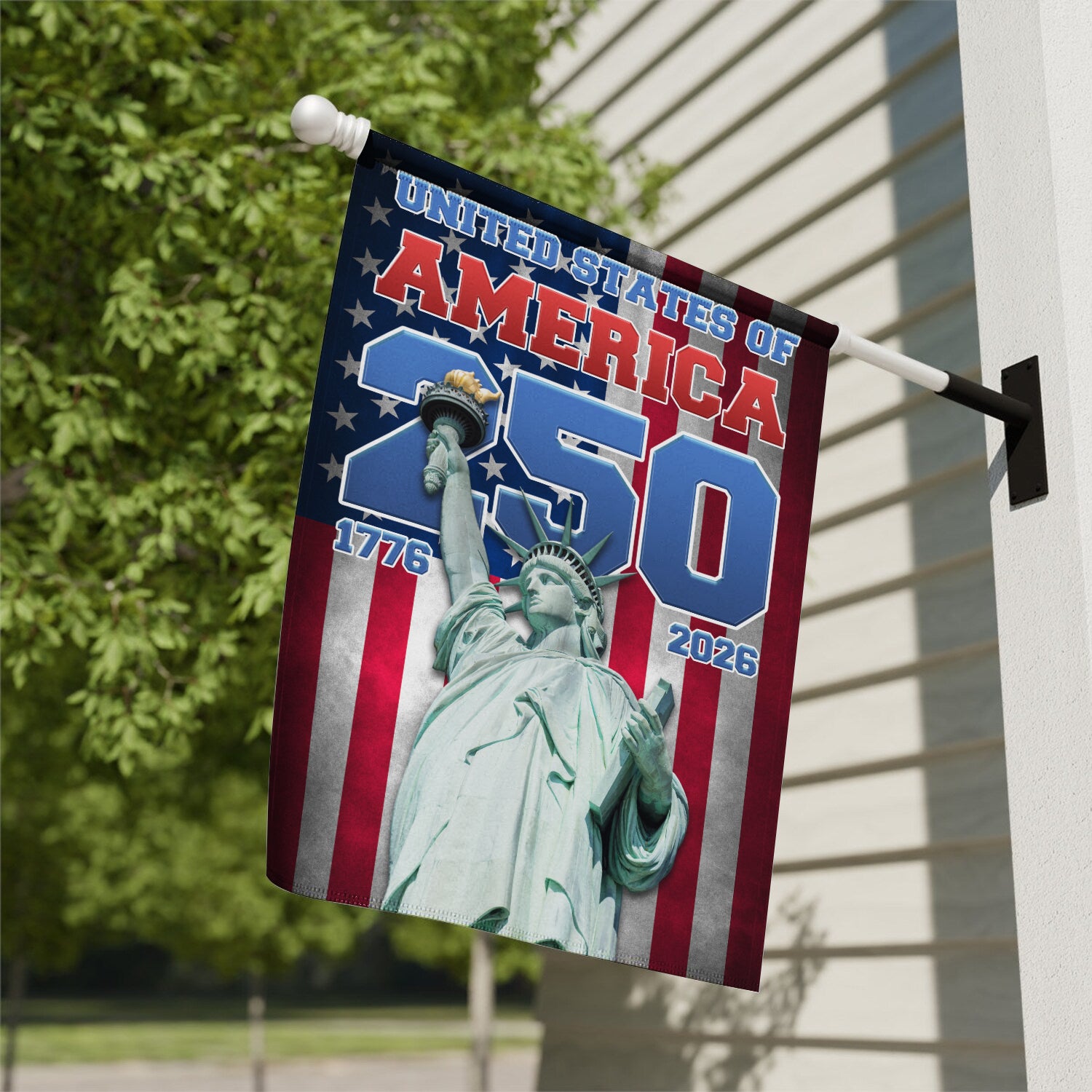 United States Of America 250 1776 - 2026 House Flag 28''x40'' Twin-Side Printing