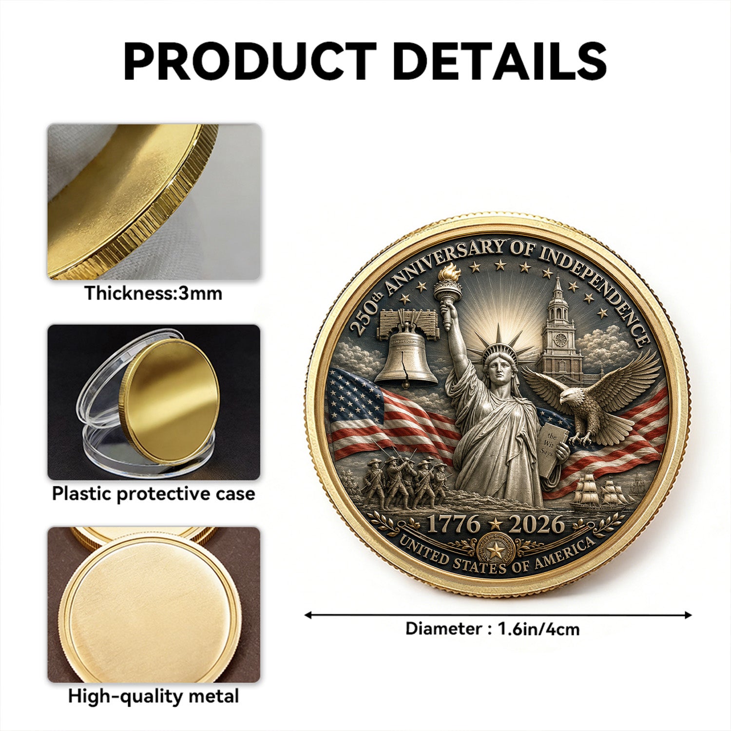 Personalized Army 3D Challenge Coin