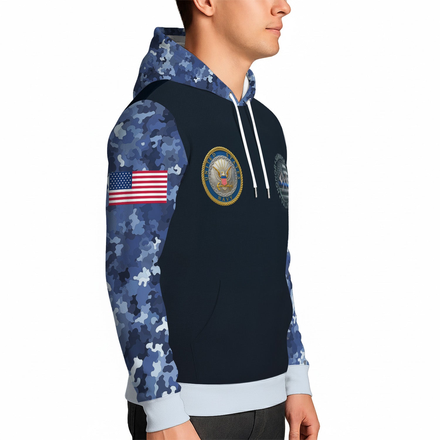 Personalized US Navy 3D All Over Print Hoodie KRH3D01