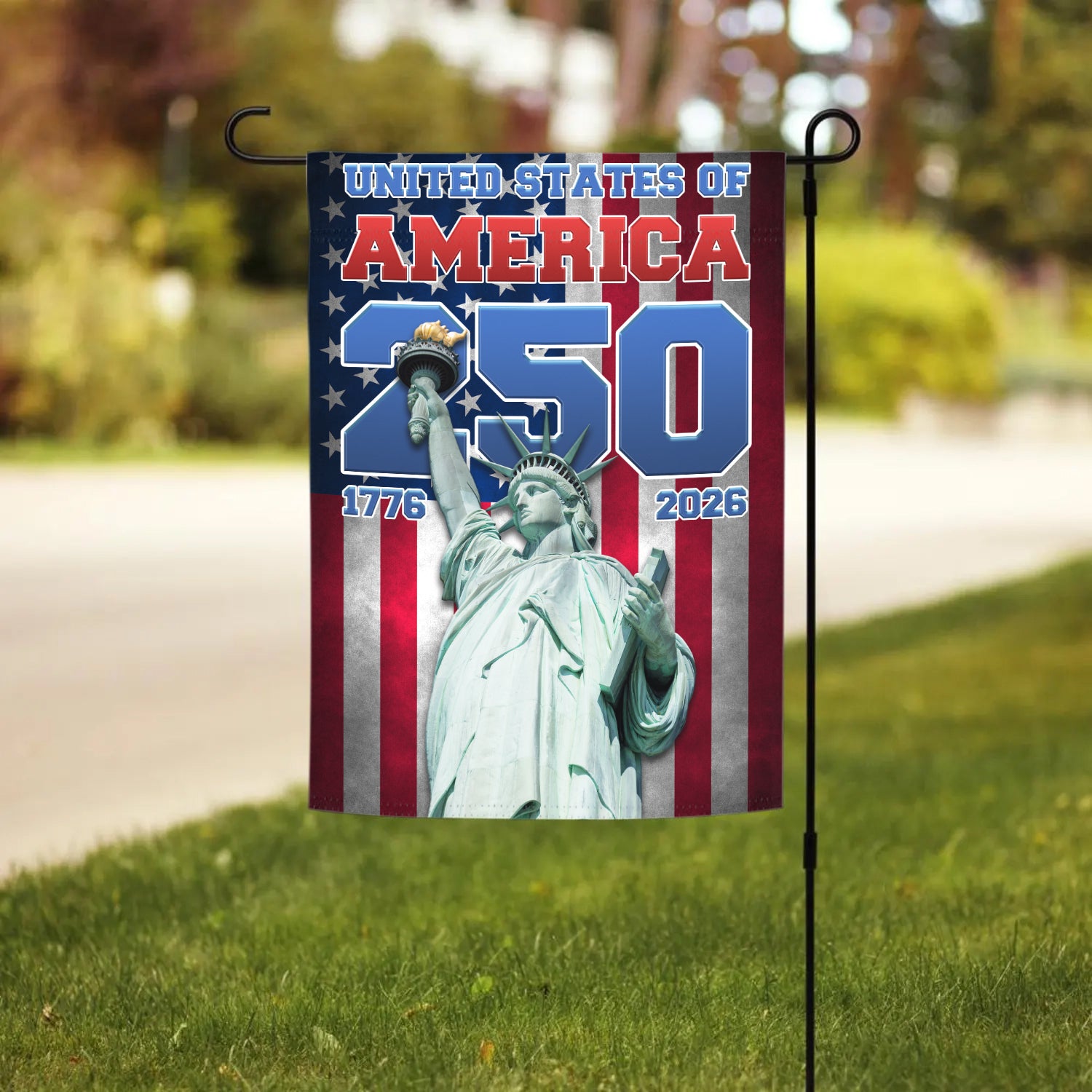 United States Of America 250 1776 - 2026 Garden Flag 12''x18'' Twin-Side Printing