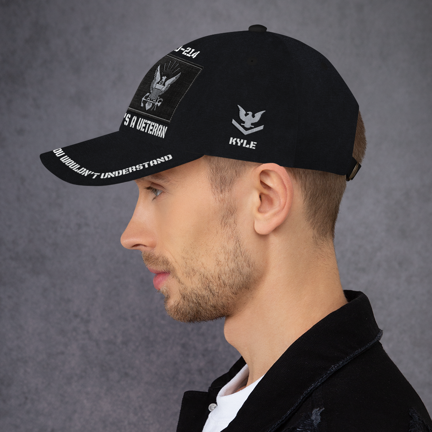 Custom Ranks/Insignia, Personalized Name And Years Served All Over Prints Premium Classic Cap KAOVC13