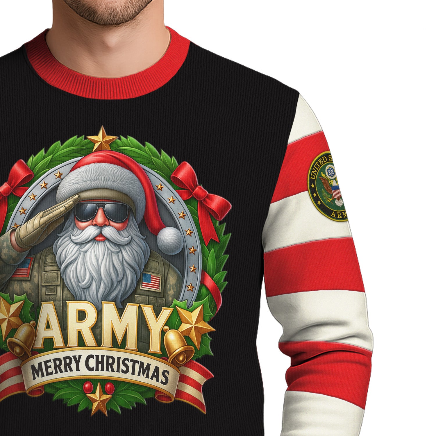 US Army Merry Christmas Ugly Christmas Sweater
