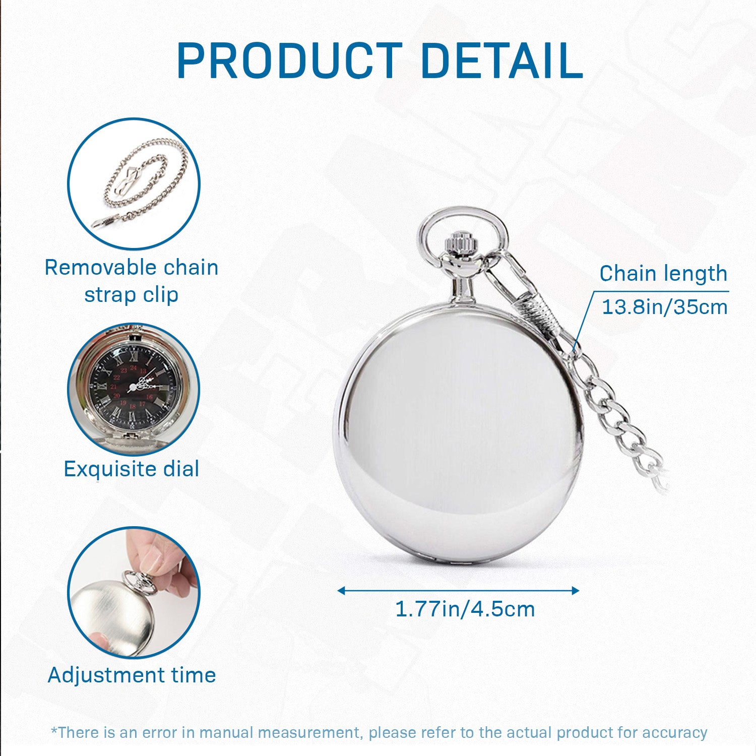 USMC Iwo Jima Pocket Watch – Personalized Marine Corps Veteran Gift