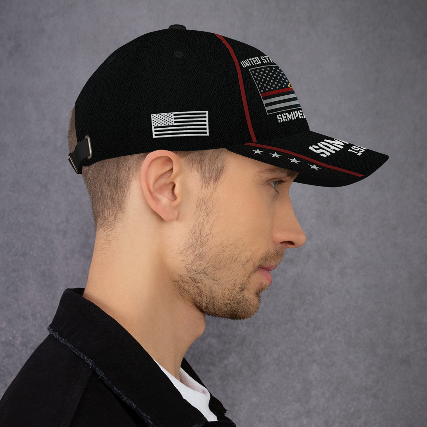 Custom Ranks/Insignia, Personalized Name And Years Served All Over Prints Premium Classic Cap KAOVC09