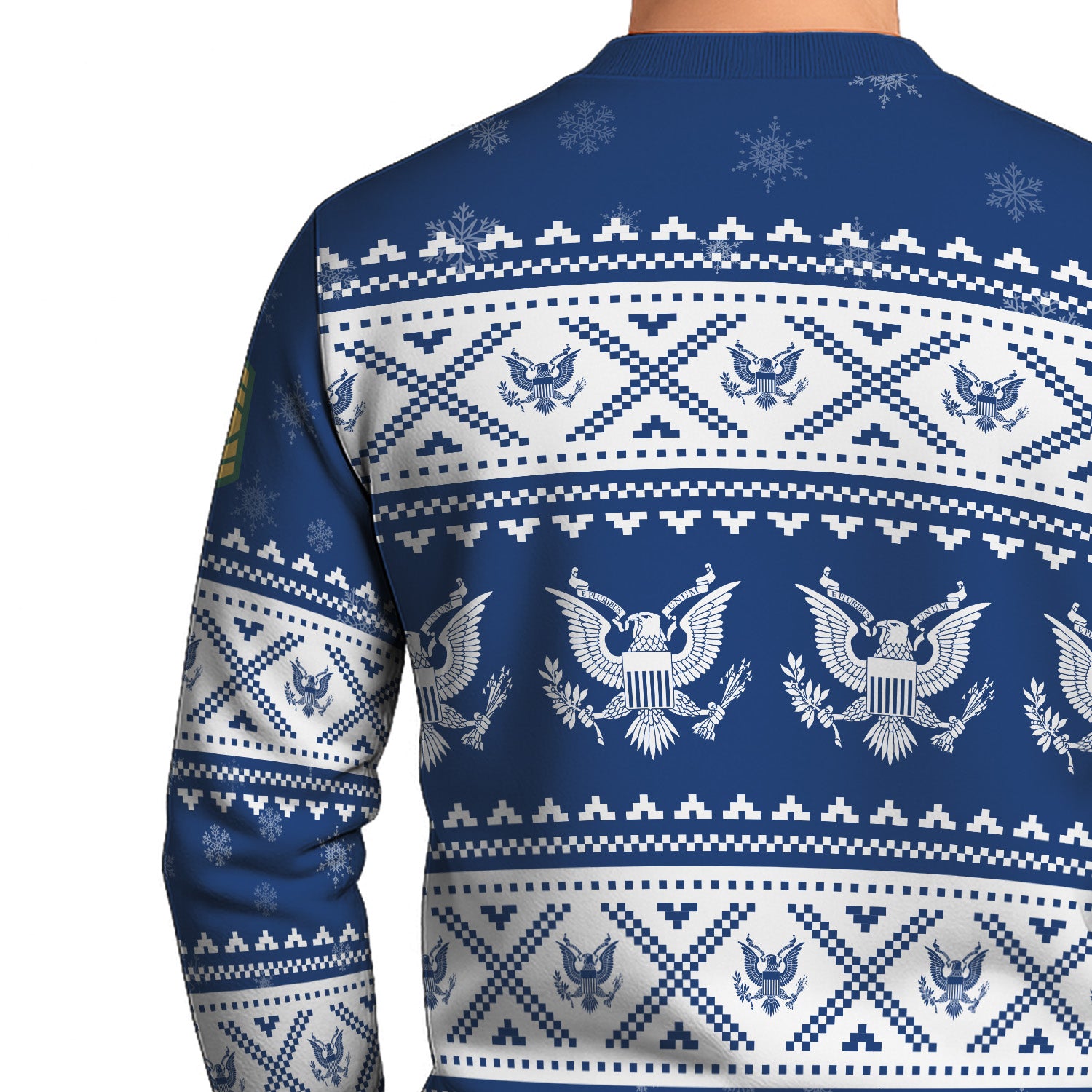 Custom Ranks US Army Ugly Christmas Sweater for Women Men KRUST05