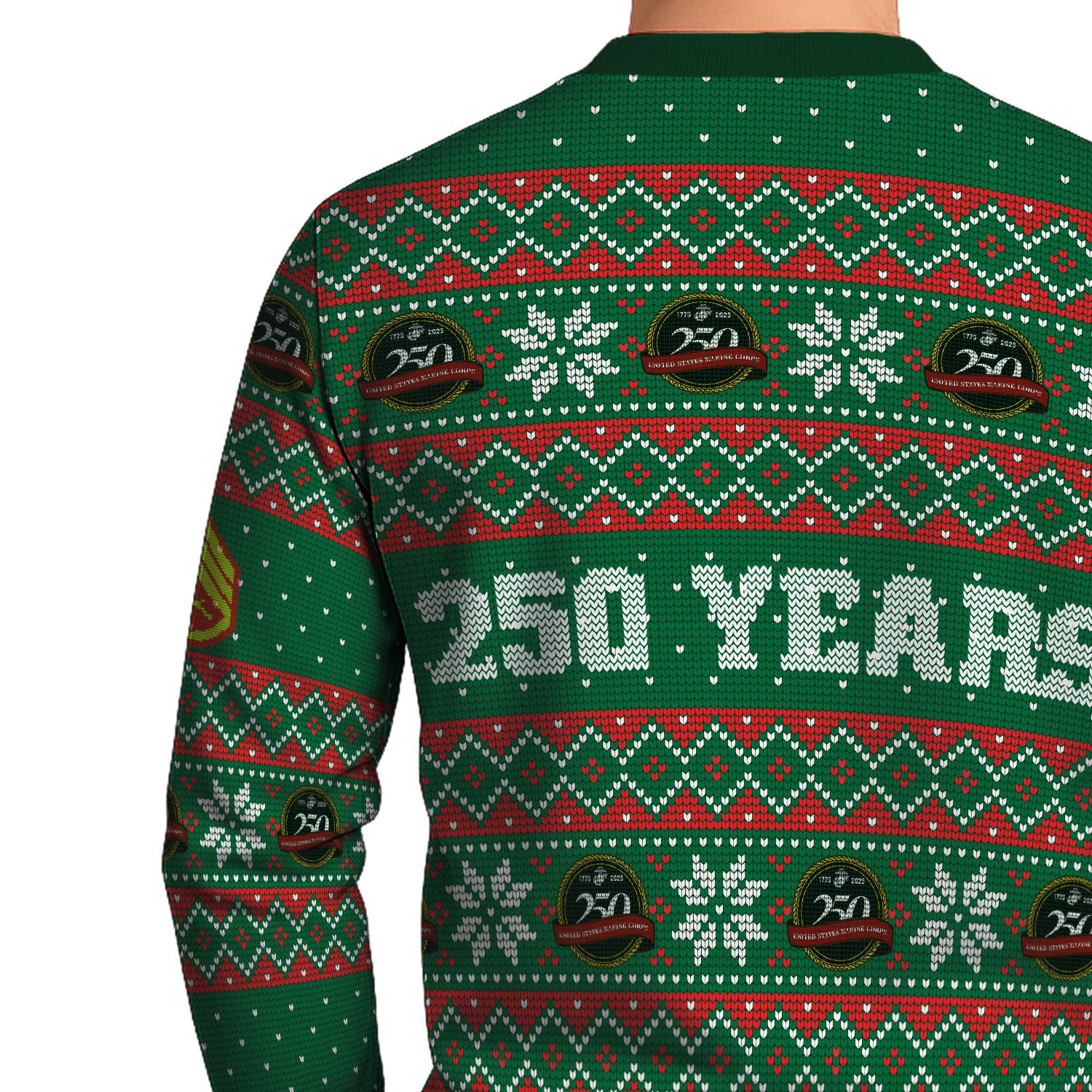 Custom Ranks USMC Ugly Christmas Sweater for Women Men KRUST09