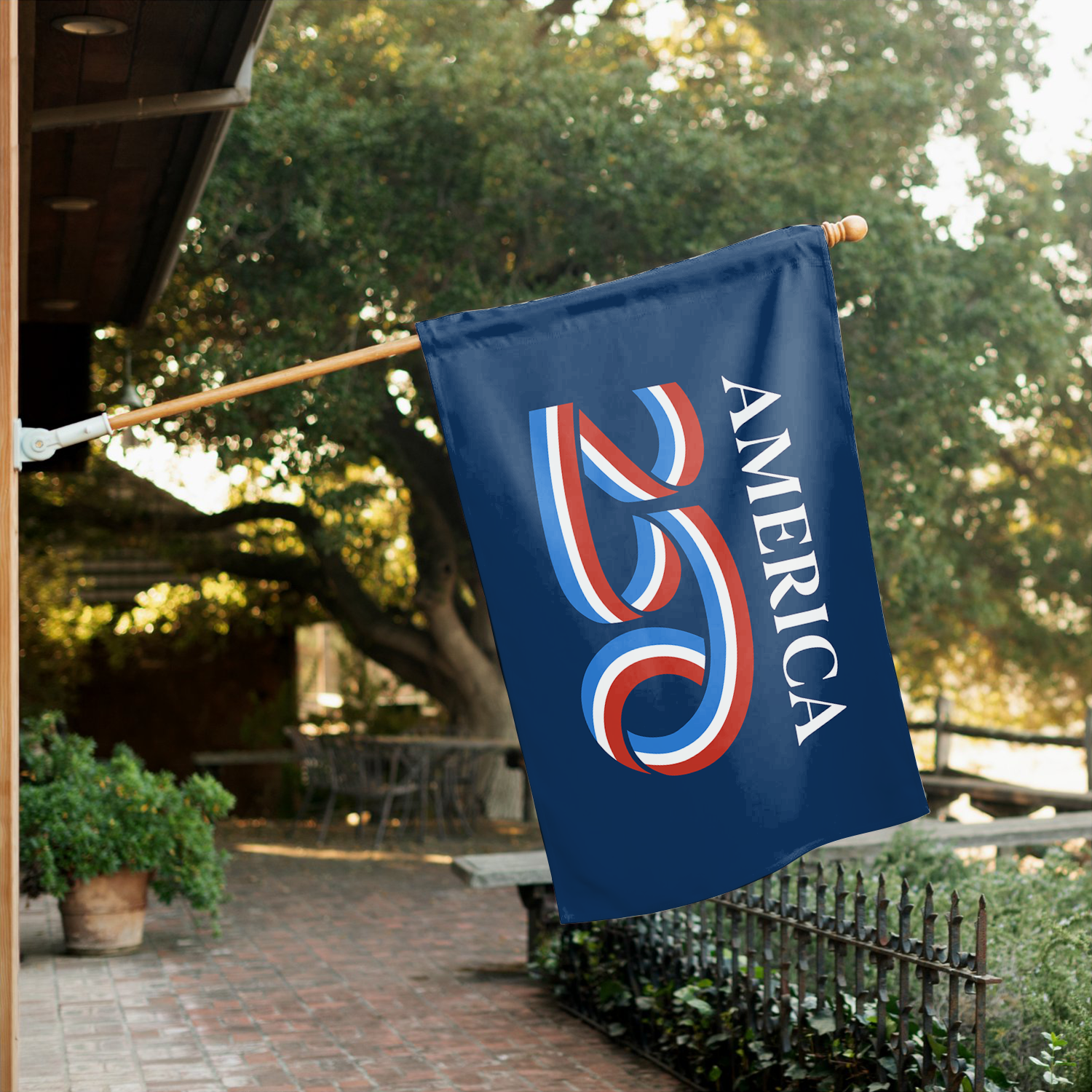 America 250 House Flag 28''x40'' Twin-Side Printing