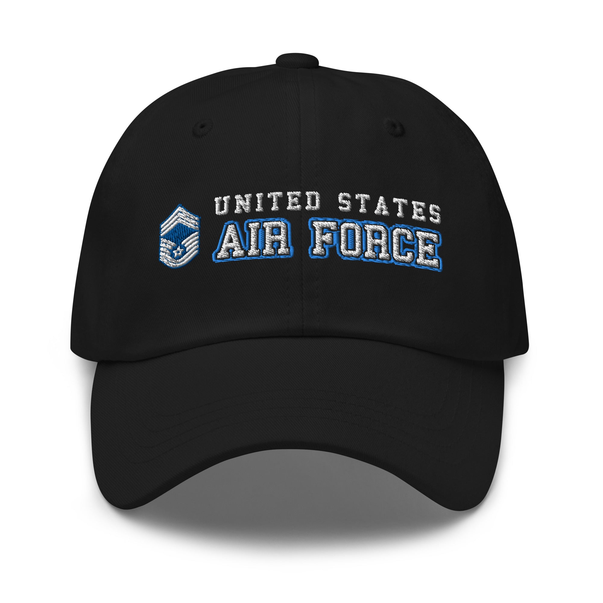 US Air Force E-9 Chief Master Sergeant CMSgt Ranks/Insignia Embroidered Dad Hat