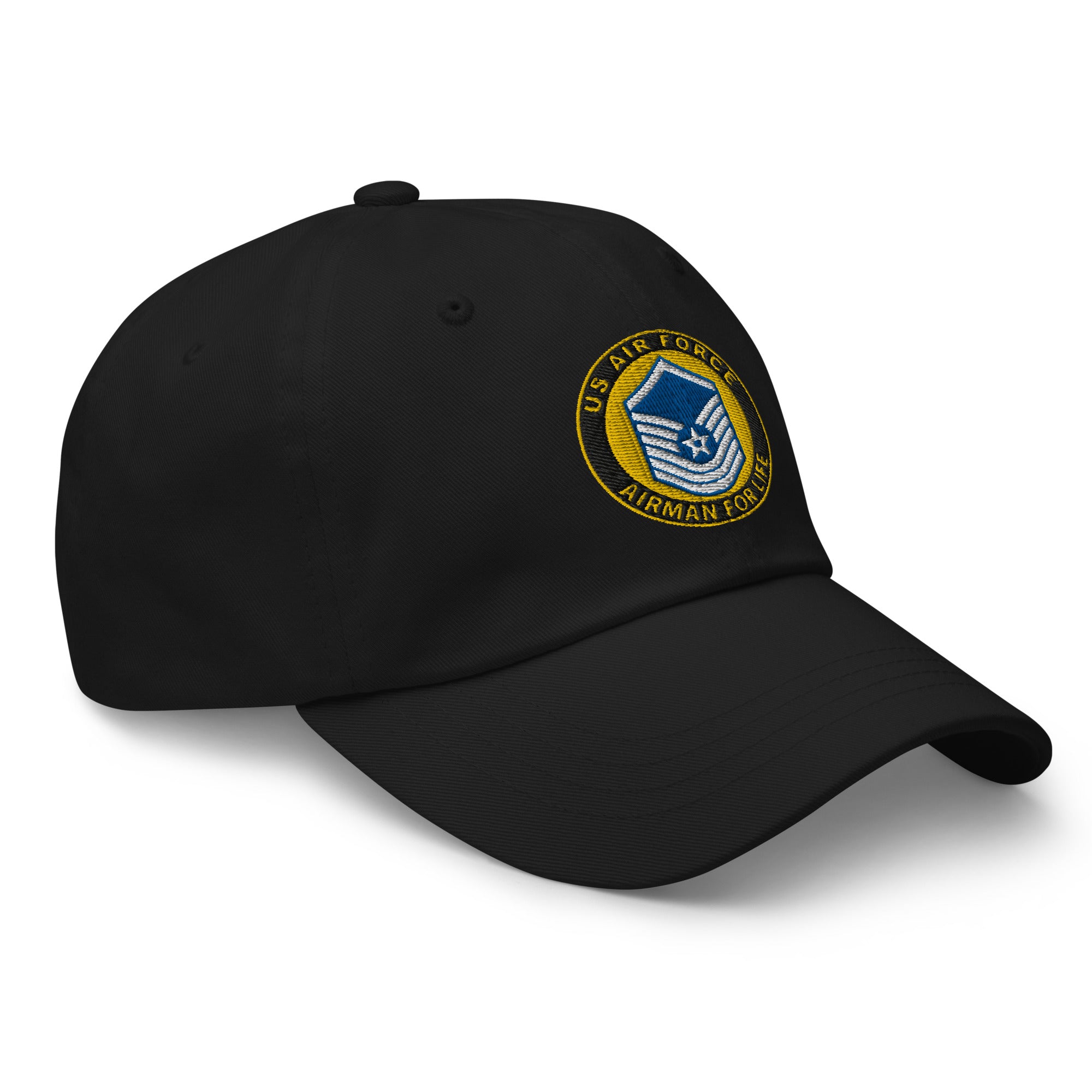 US Air Force E-8 Old Style Airman For Life Embroidered Dad Hat