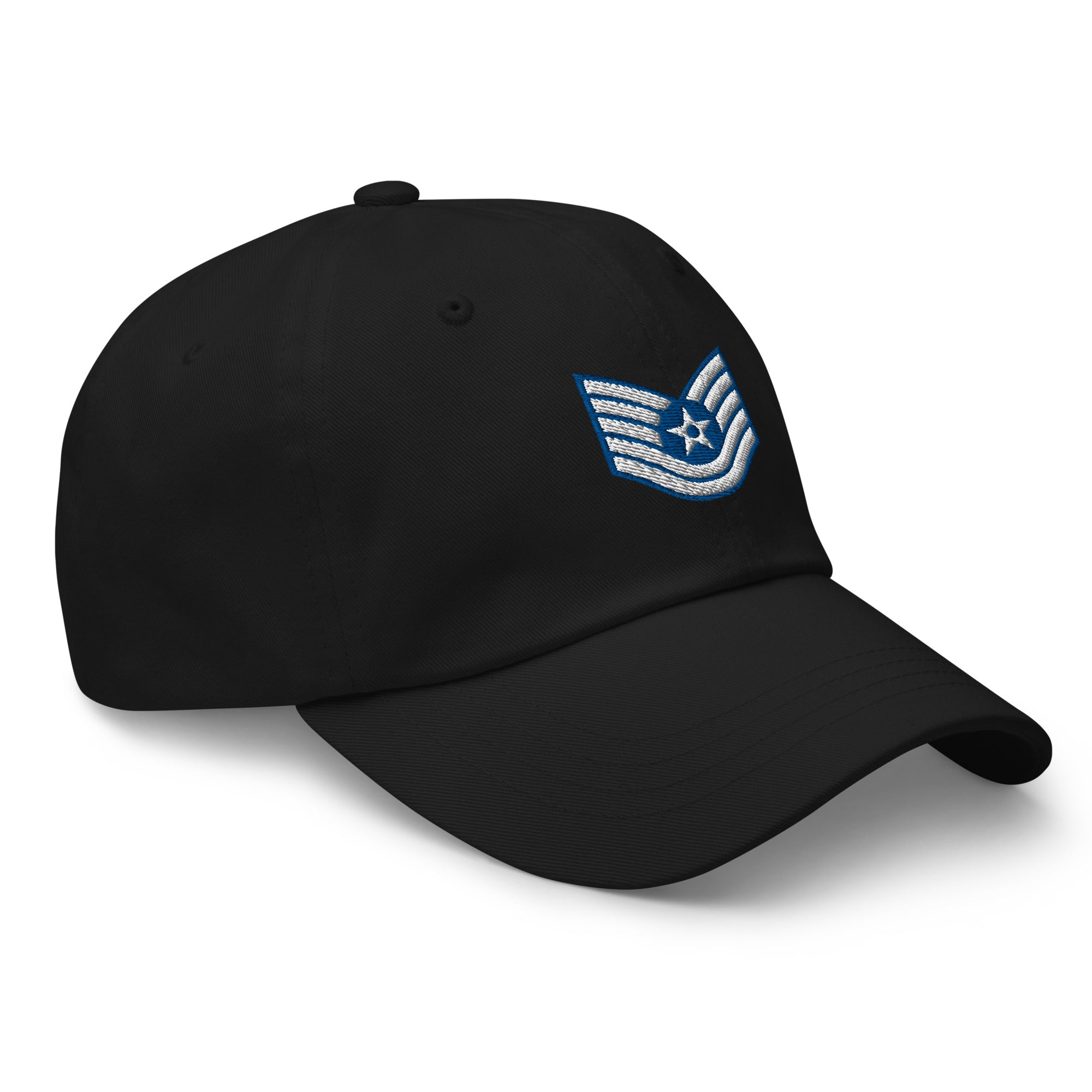 US Air Force E-6 Technical Sergeant TSgt Insignia Embroidered Dad Hat