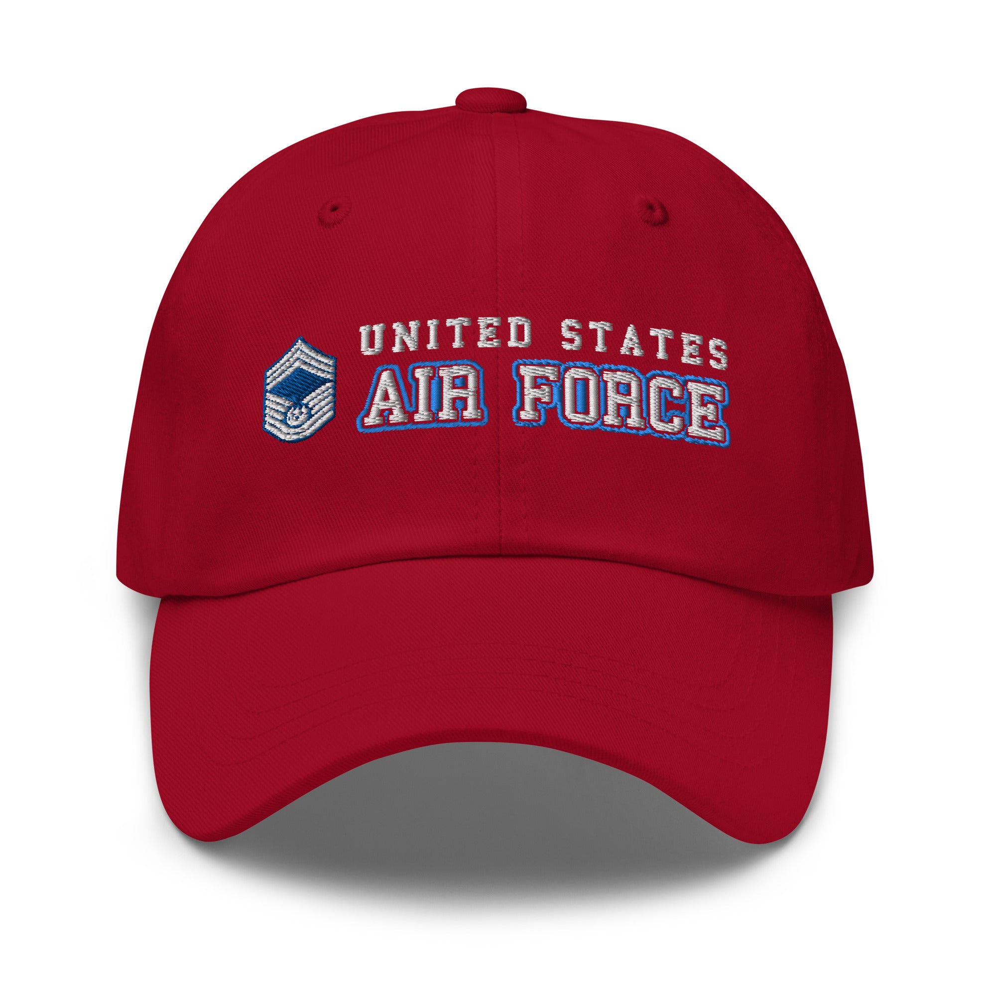 US Air Force E-9 Chief Master Sergeant Of The Air Force E9 CMSAF Ranks/Insignia Embroidered Dad Hat