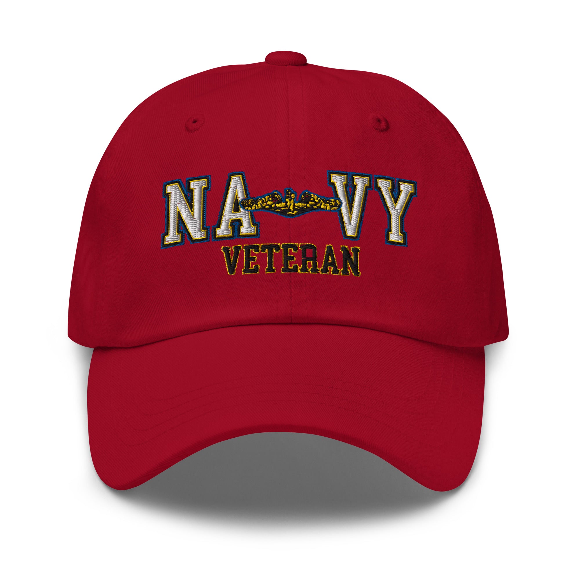 US Navy Submarine Officer Veteran Embroidered Dad Hat