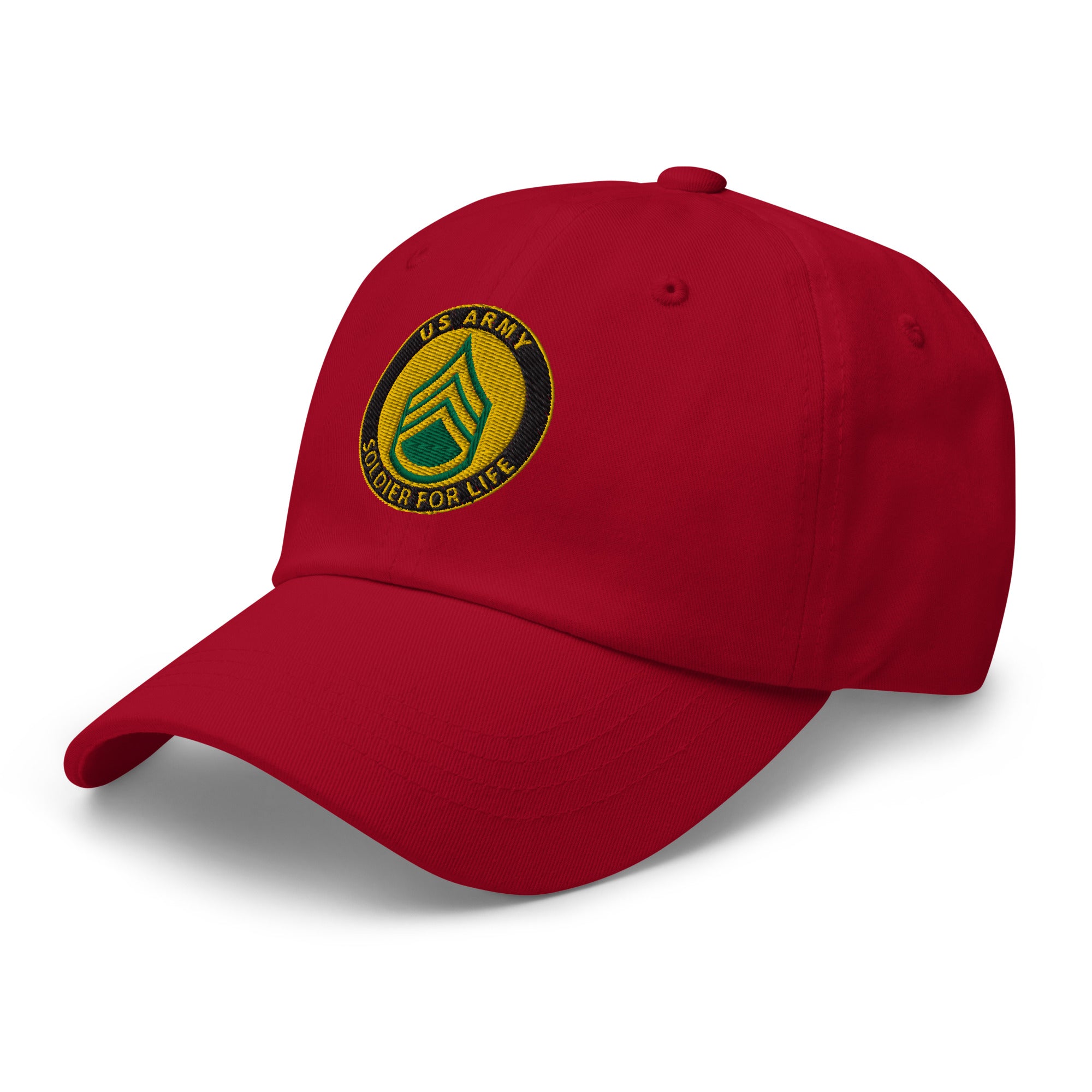 US Army E-6 Staff Sergeant E6 SSG Soldier For Life Embroidered Dad Hat