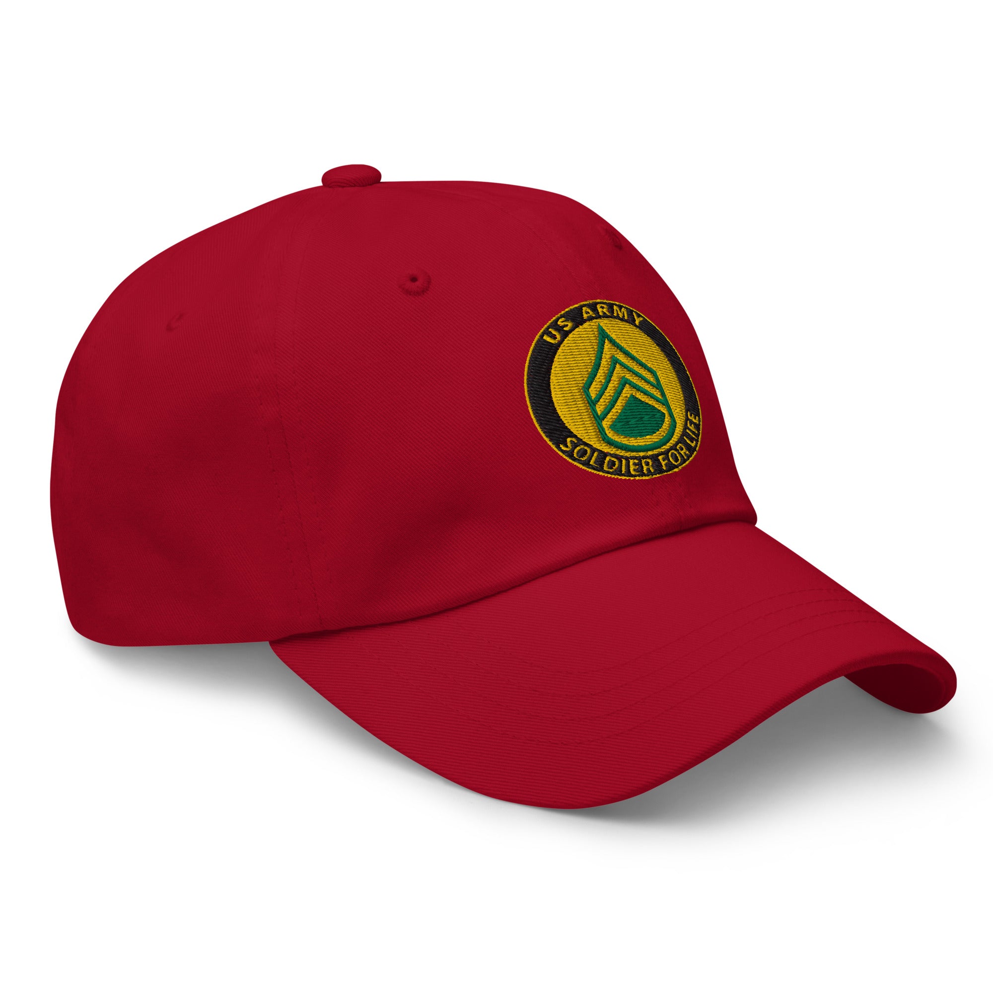 US Army E-6 Staff Sergeant E6 SSG Soldier For Life Embroidered Dad Hat