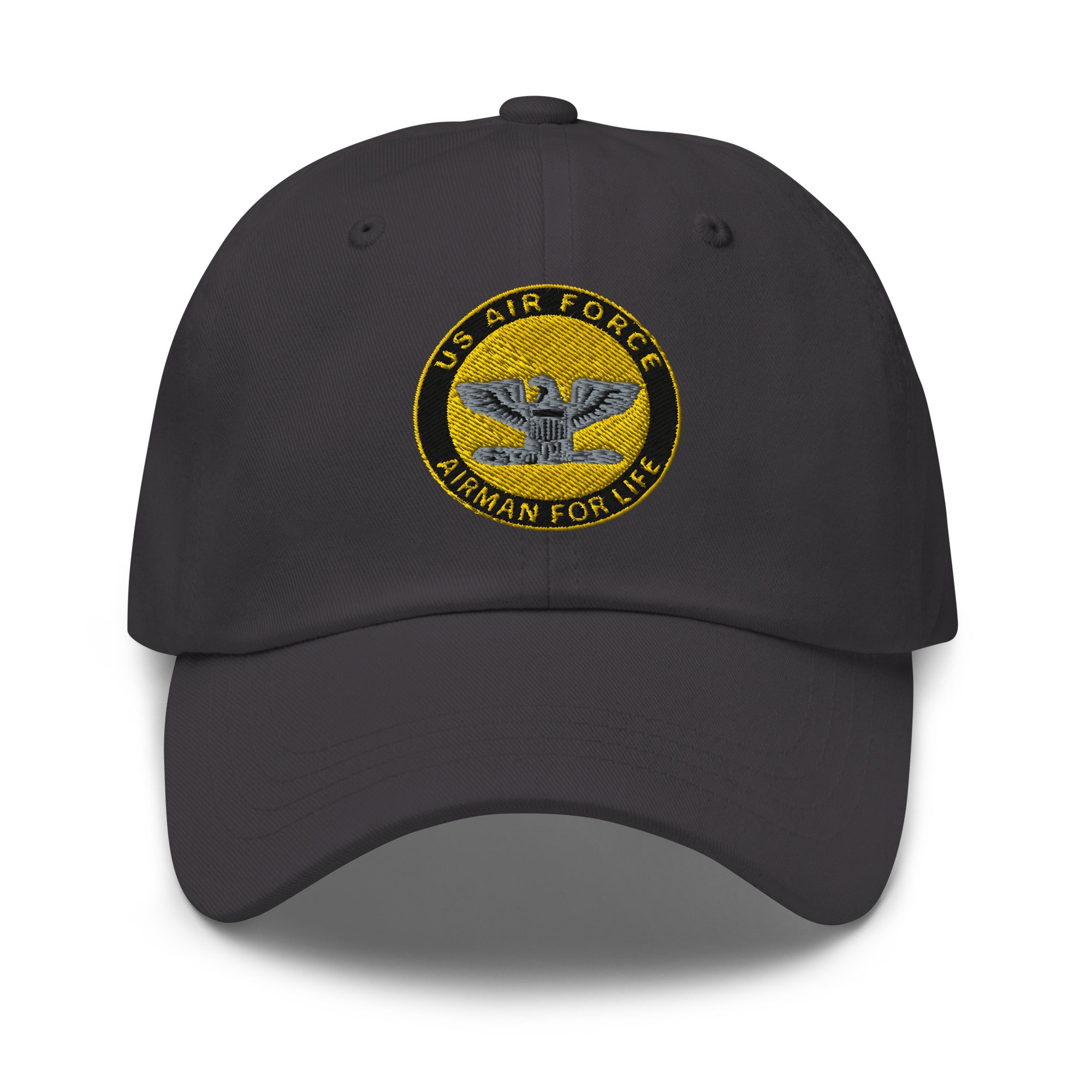 US Air Force O-6 Colonel Col Airman For Life Embroidered Dad Hat