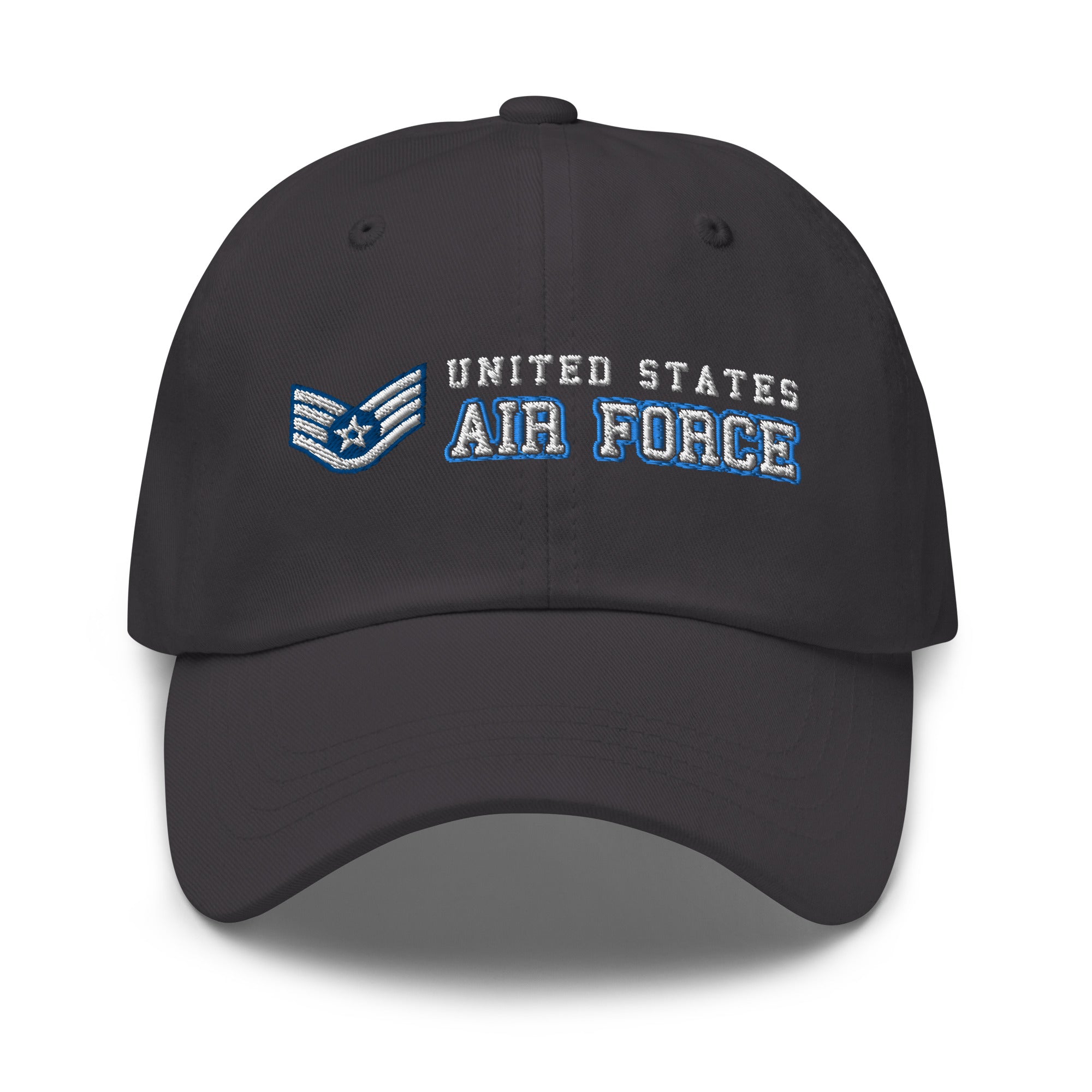 US Air Force E-5 Staff Sergeant SSgt Ranks/Insignia Embroidered Dad Hat