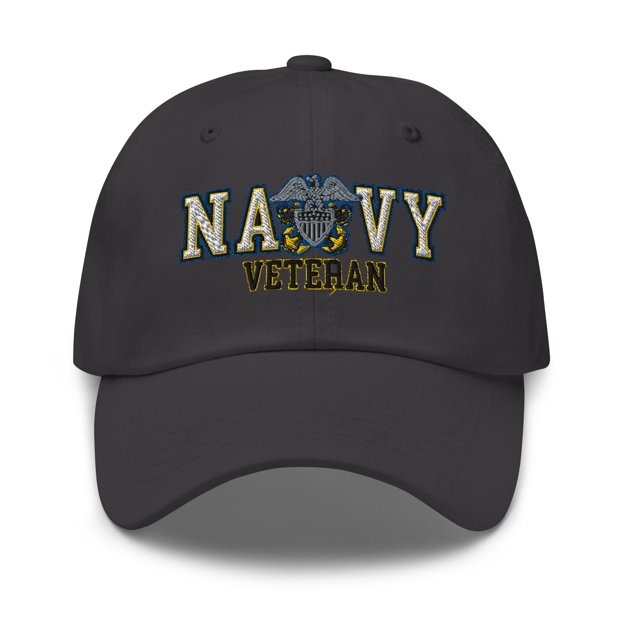 US Navy Officer Cap Device Veteran Embroidered Dad Hat