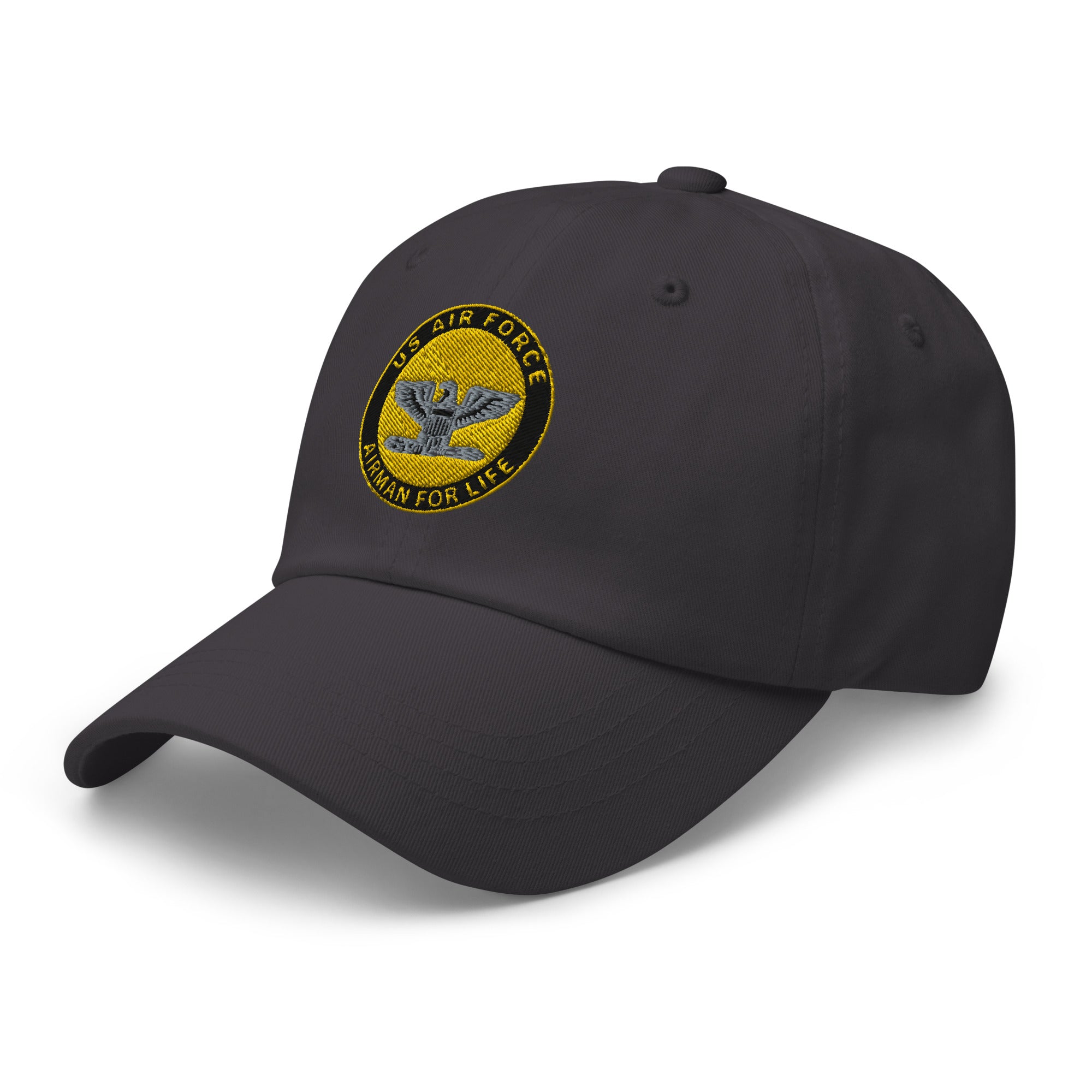 US Air Force O-6 Colonel Col Airman For Life Embroidered Dad Hat