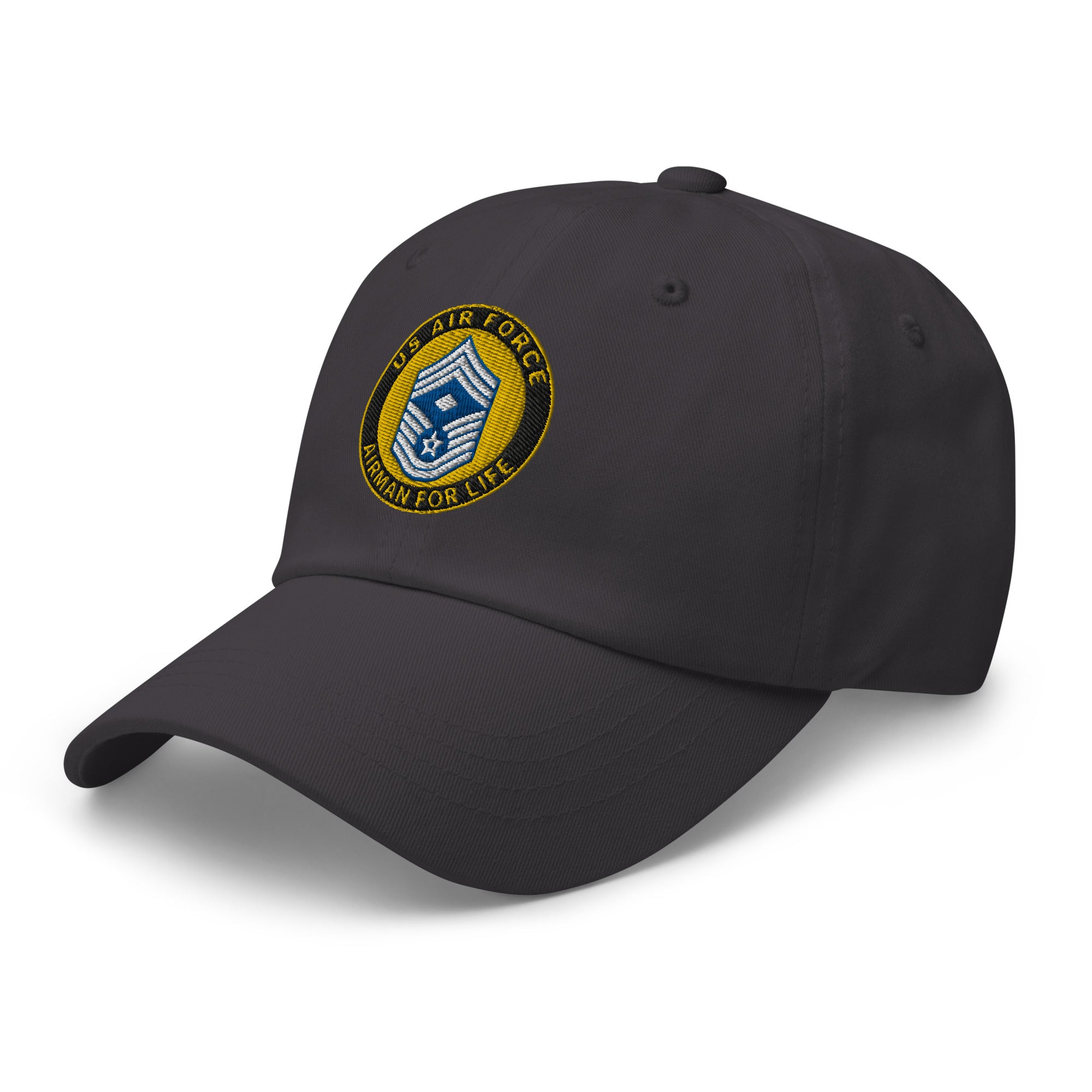 US Air Force E-9 First sergeant Airman For Life Embroidered Dad Hat