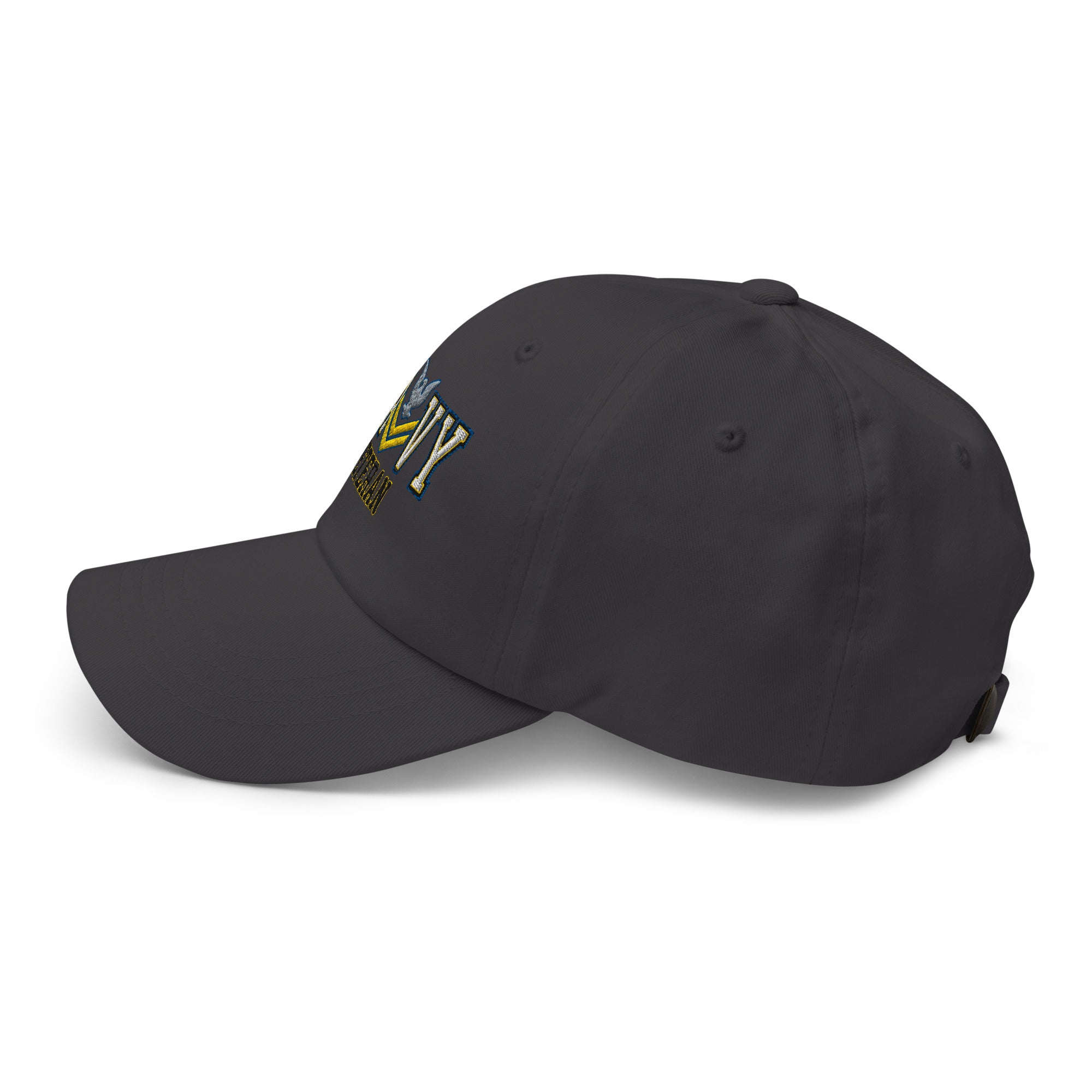 US Navy E-5 Gold Stripe Veteran Embroidered Dad Hat