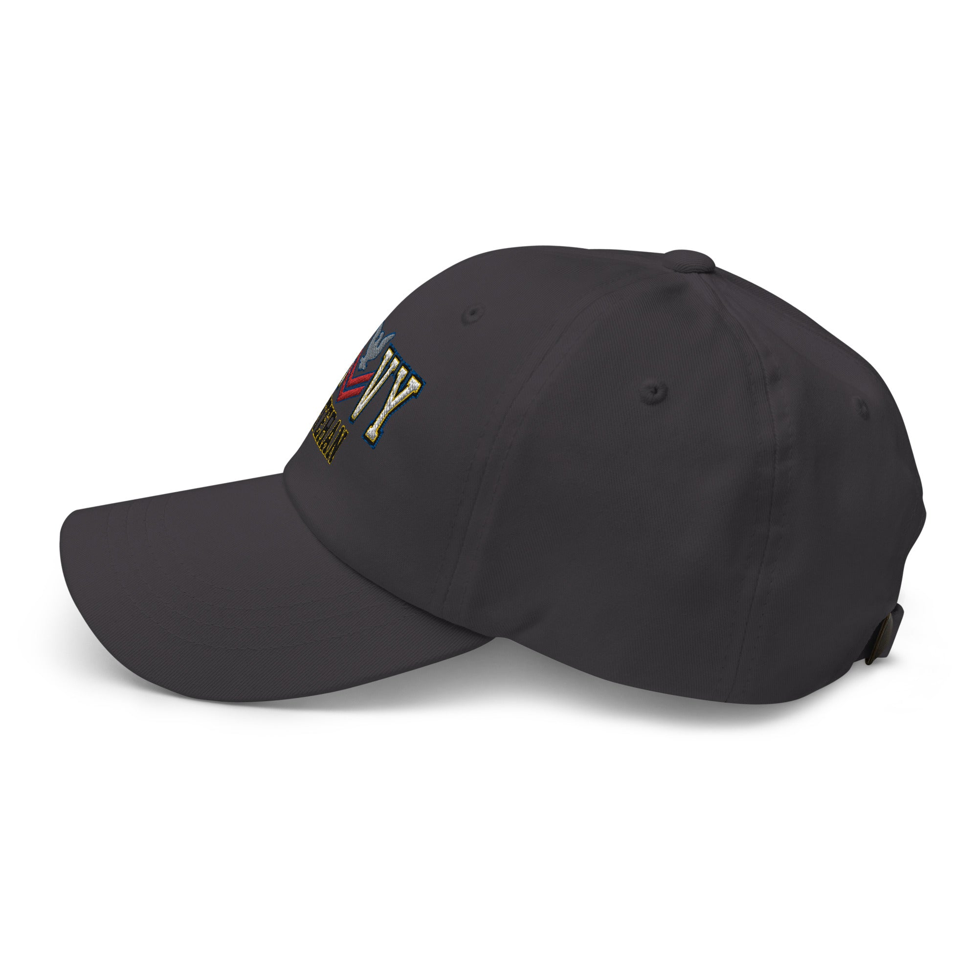 US Navy E-5 Red Stripe Veteran Embroidered Dad Hat