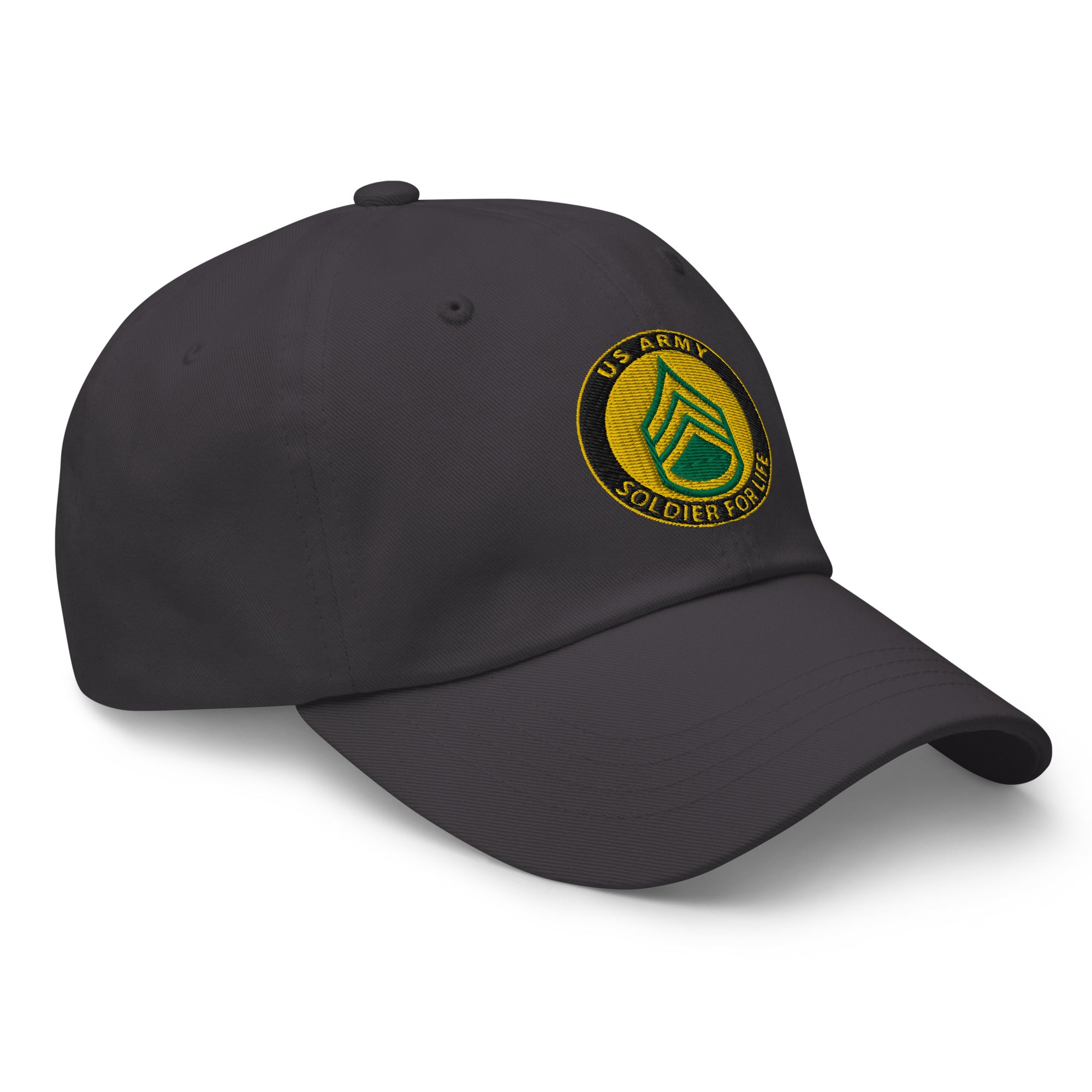 US Army E-6 Staff Sergeant E6 SSG Soldier For Life Embroidered Dad Hat