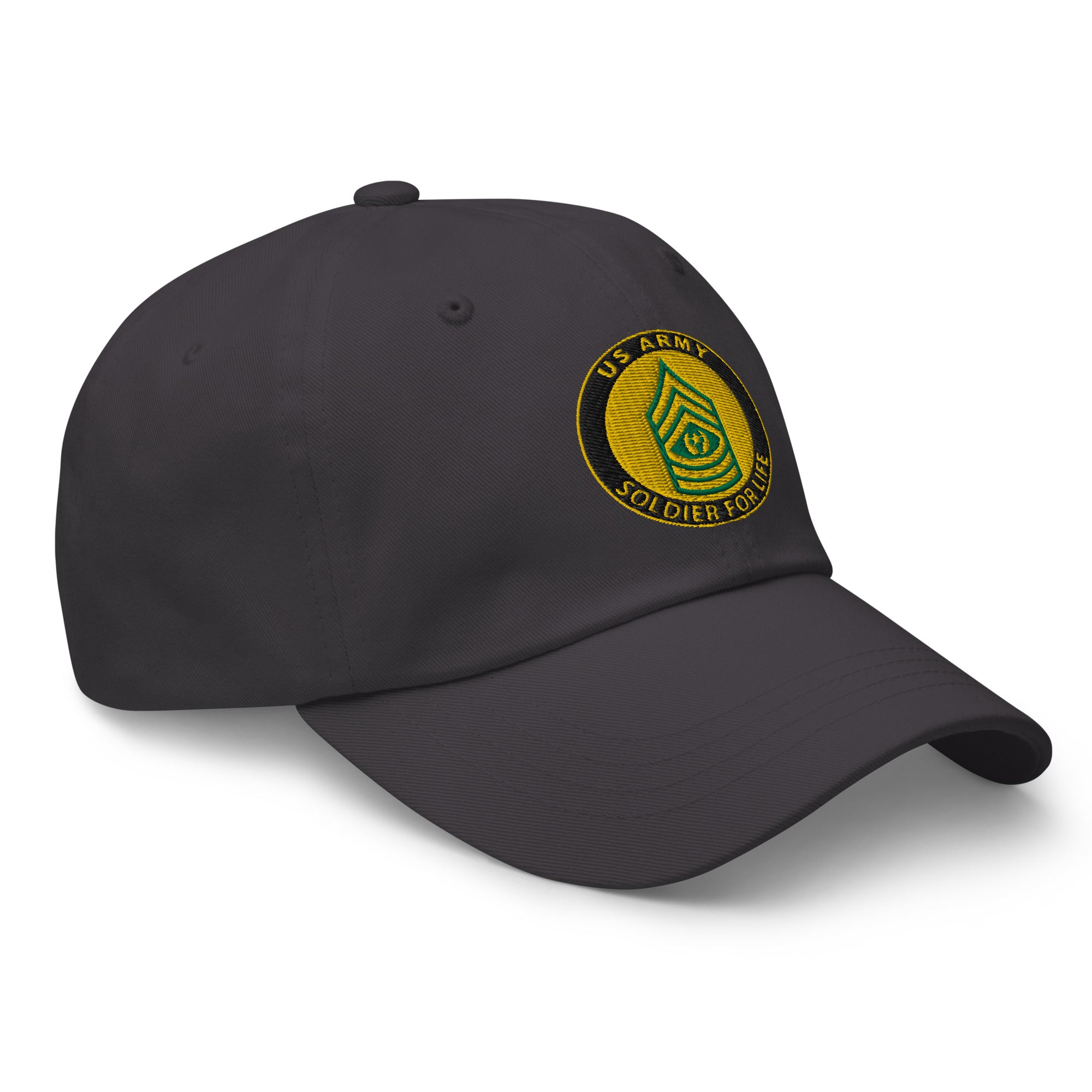 US Army E-9 Command Sergeant Major E9 CSM Soldier For Life Embroidered Dad Hat
