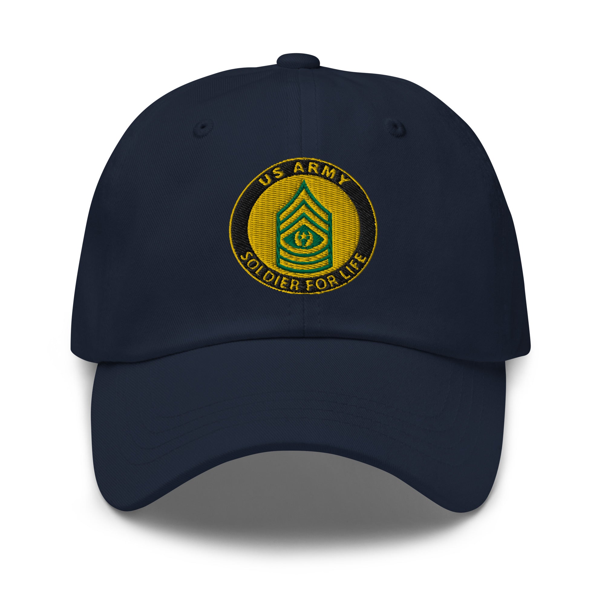 US Army E-9 Command Sergeant Major E9 CSM Soldier For Life Embroidered Dad Hat