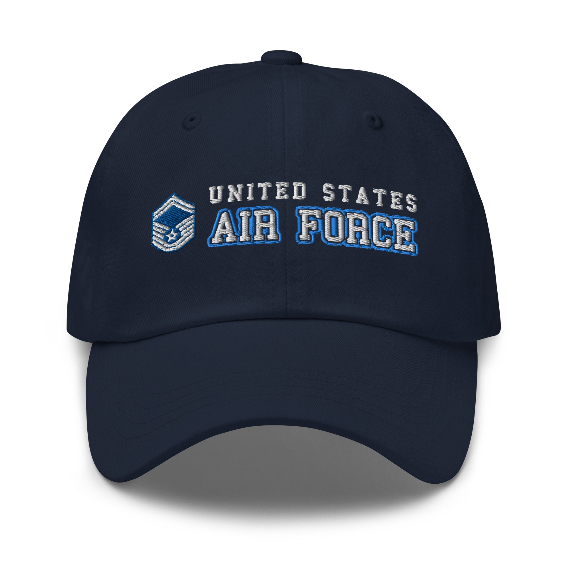 US Air Force E-8 Senior Master Sergeant SMSgt Ranks/Insignia Embroidered Dad Hat