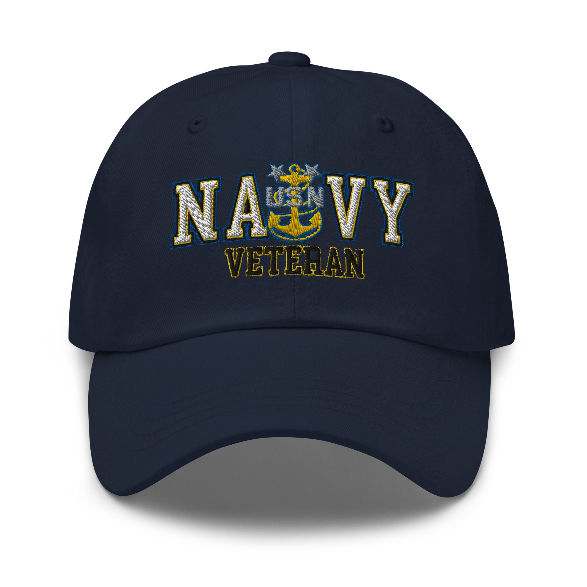 US Navy E-9 MCPO Veteran Embroidered Dad Hat