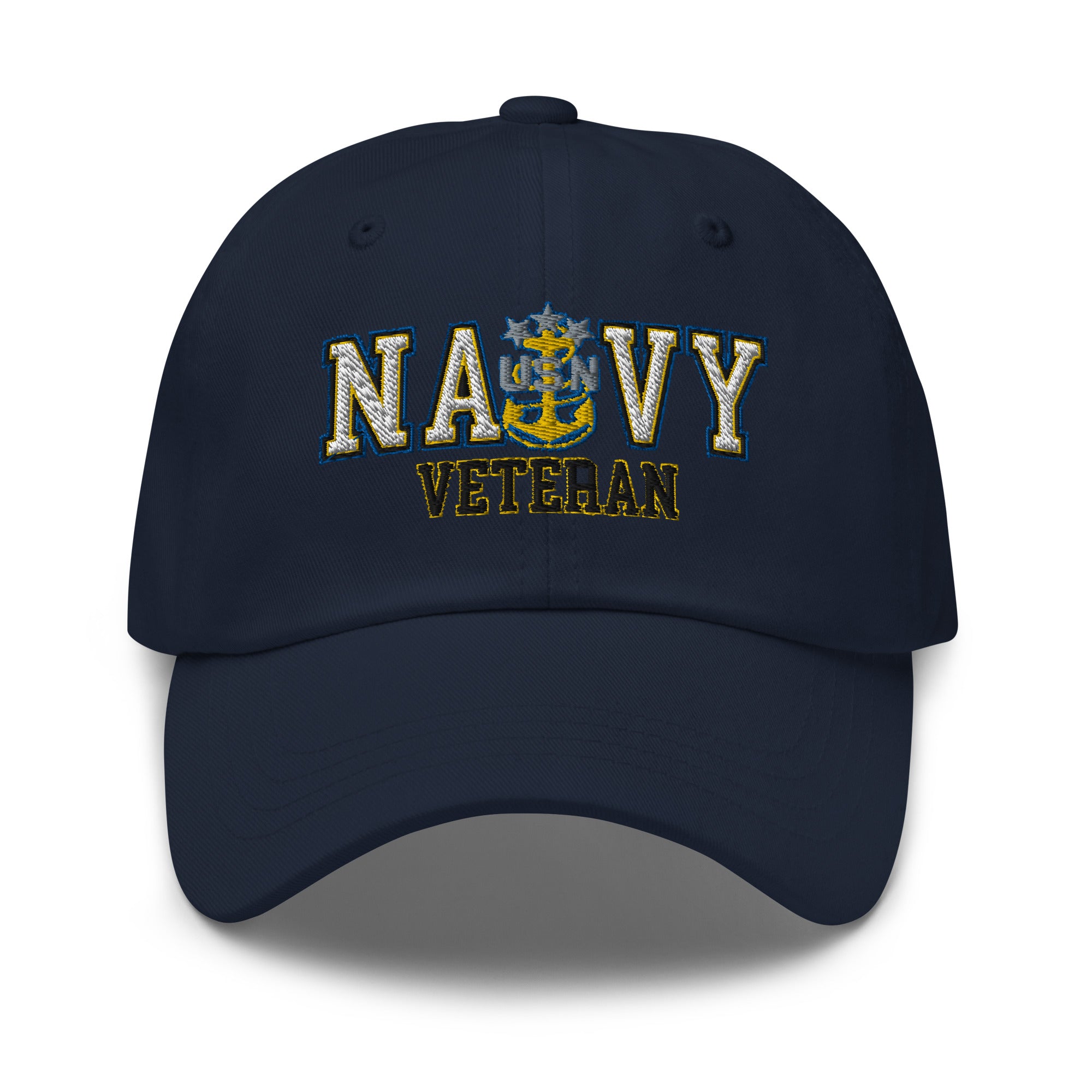 US Navy E-9 MCPON Senior Enlisted Advisor Veteran Embroidered Dad Hat