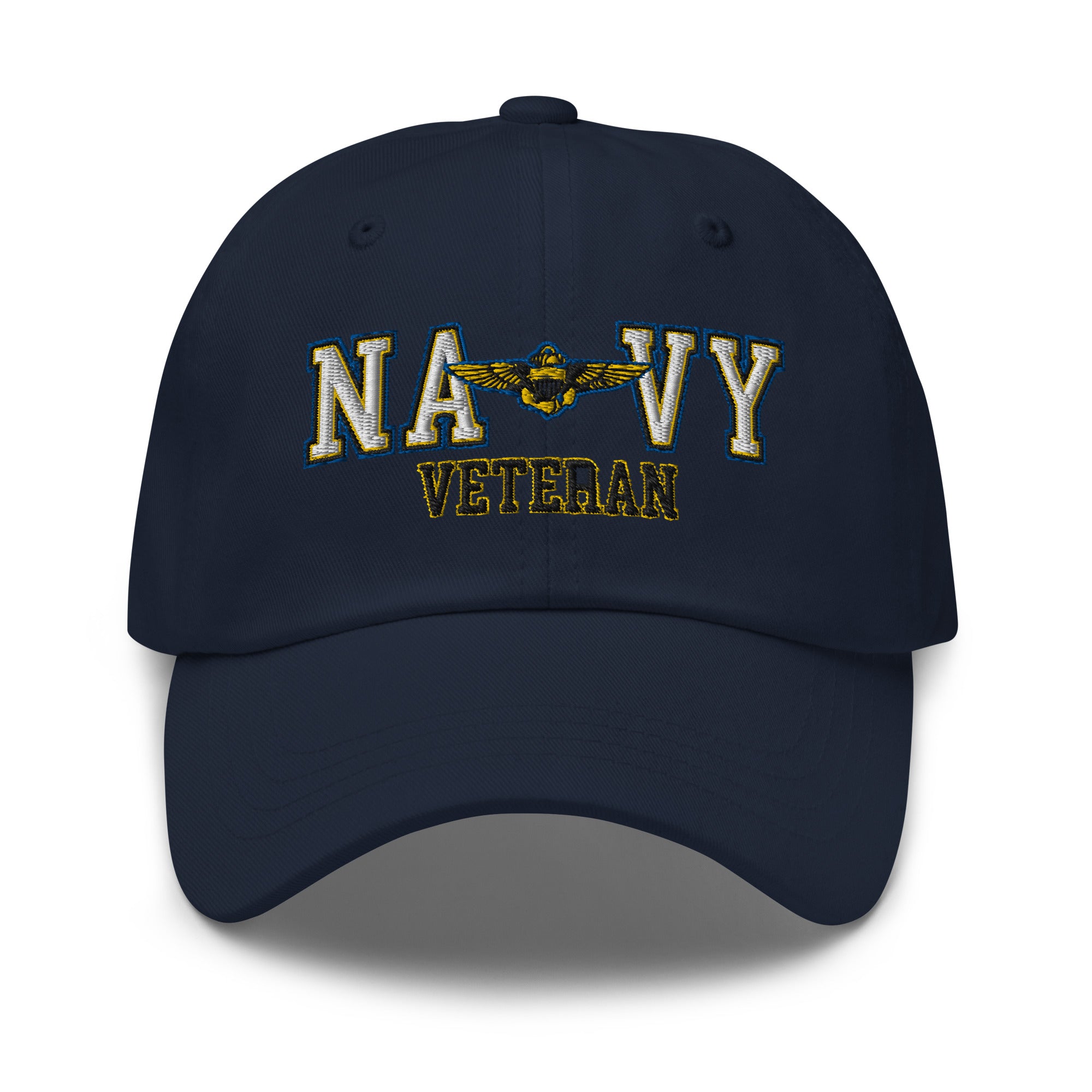 US Navy Naval Aviator Veteran Embroidered Dad Hat