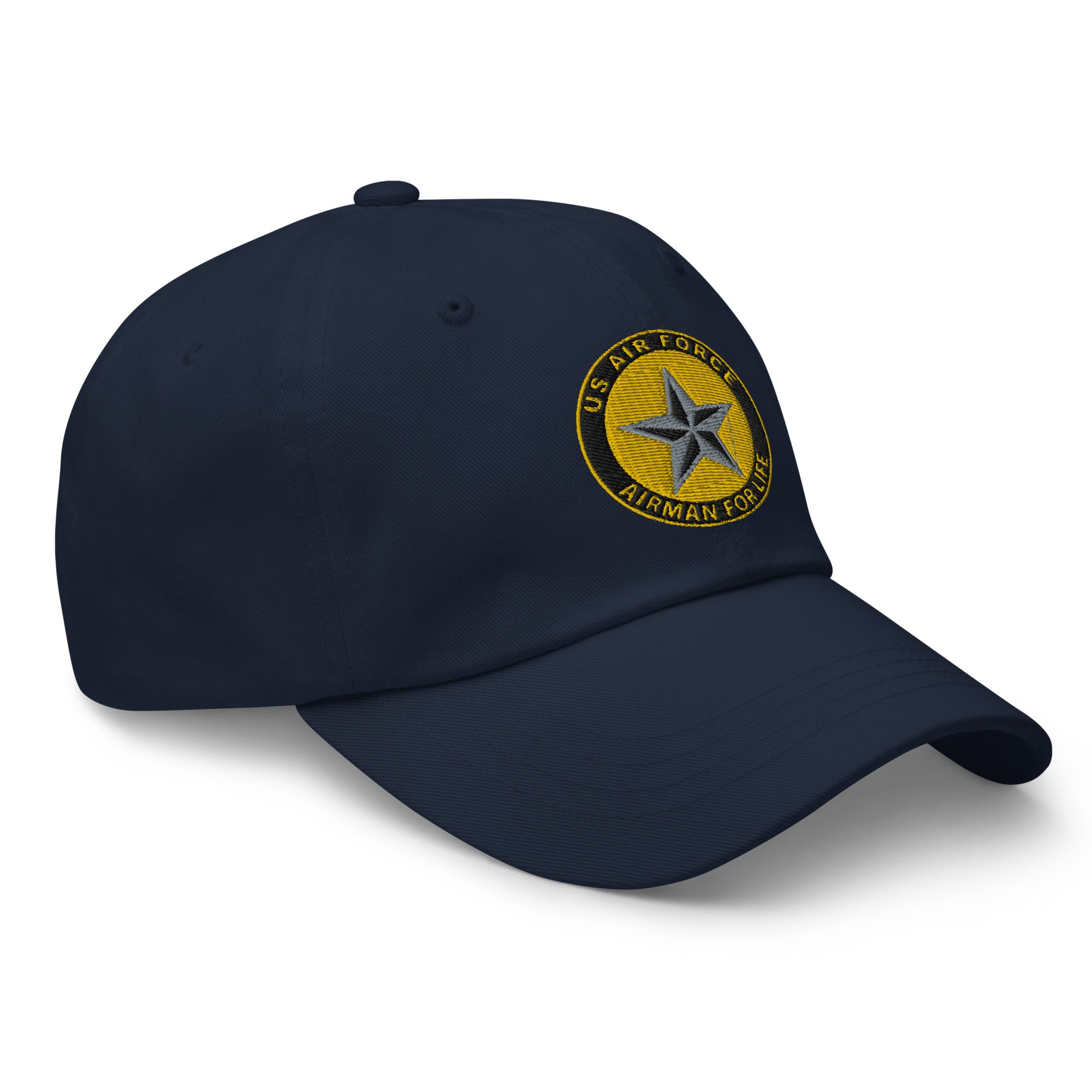 US Air Force O-7 Brigadier General Brig Airman For Life Embroidered Dad Hat