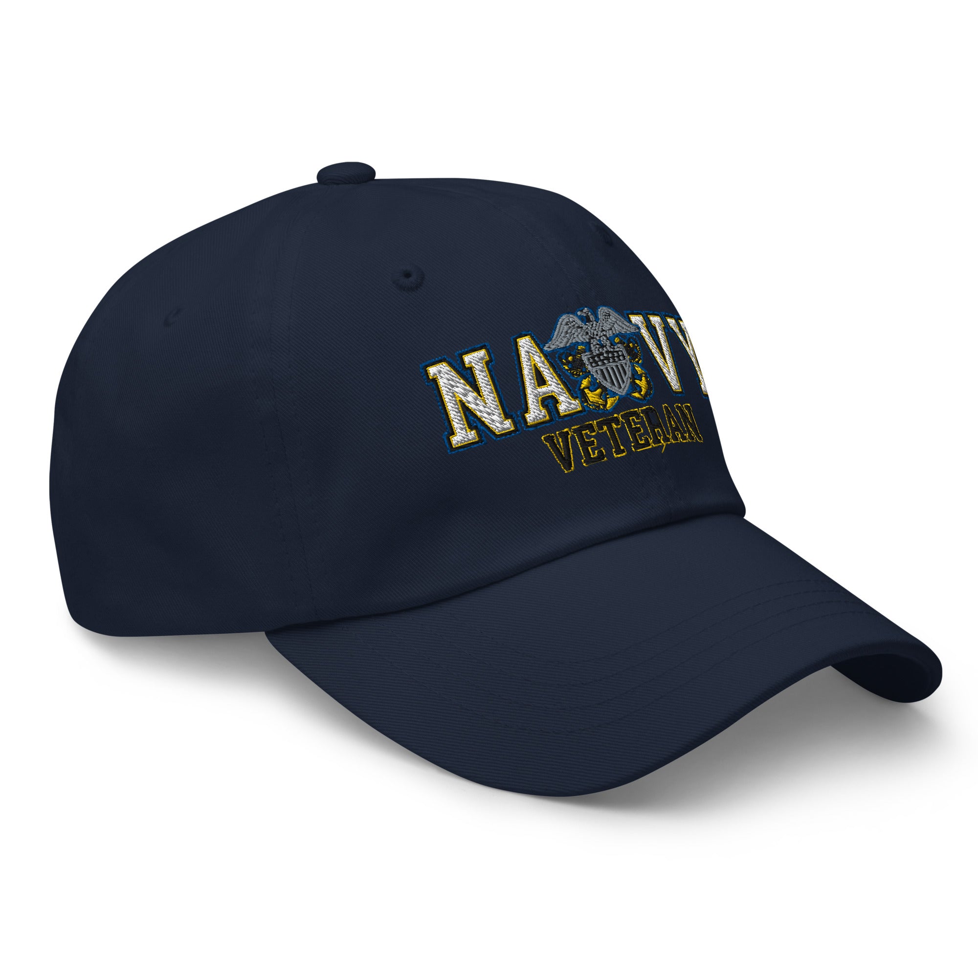 US Navy Officer Cap Device Veteran Embroidered Dad Hat