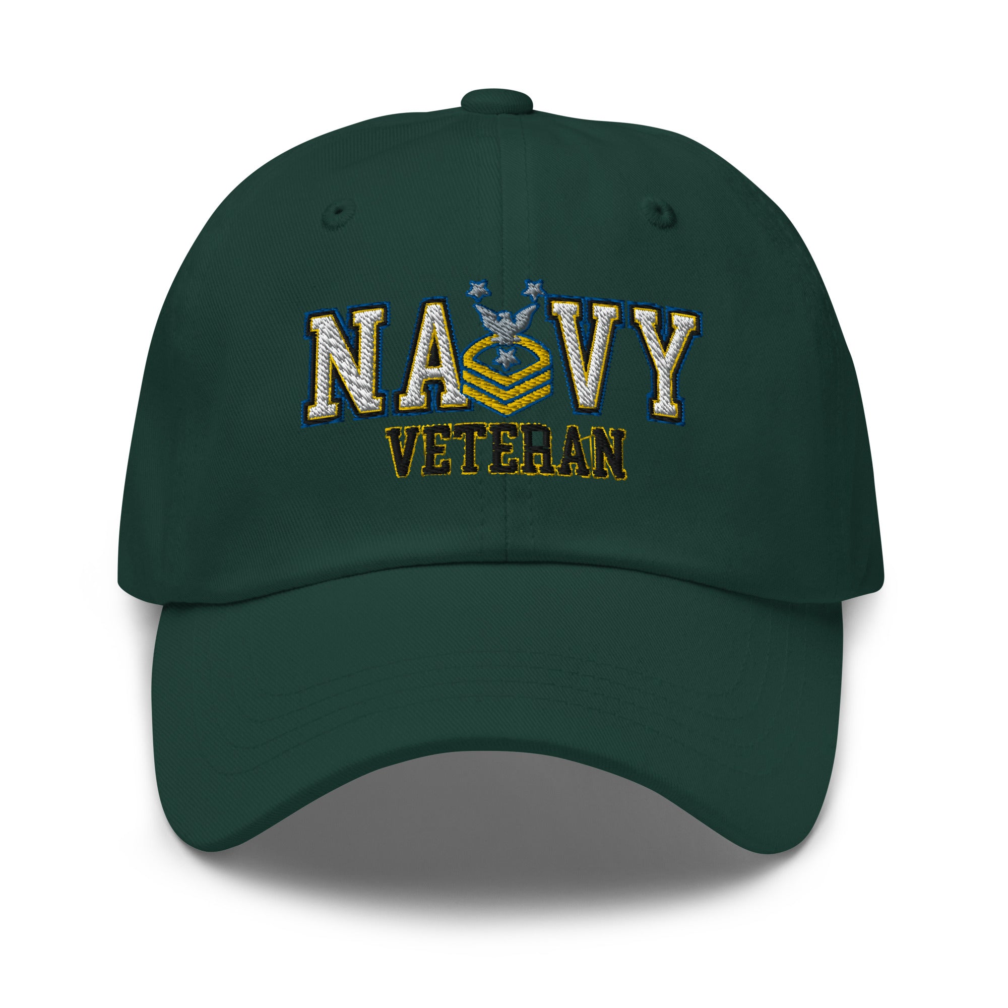 US Navy E-9 CMDCM Veteran Embroidered Dad Hat