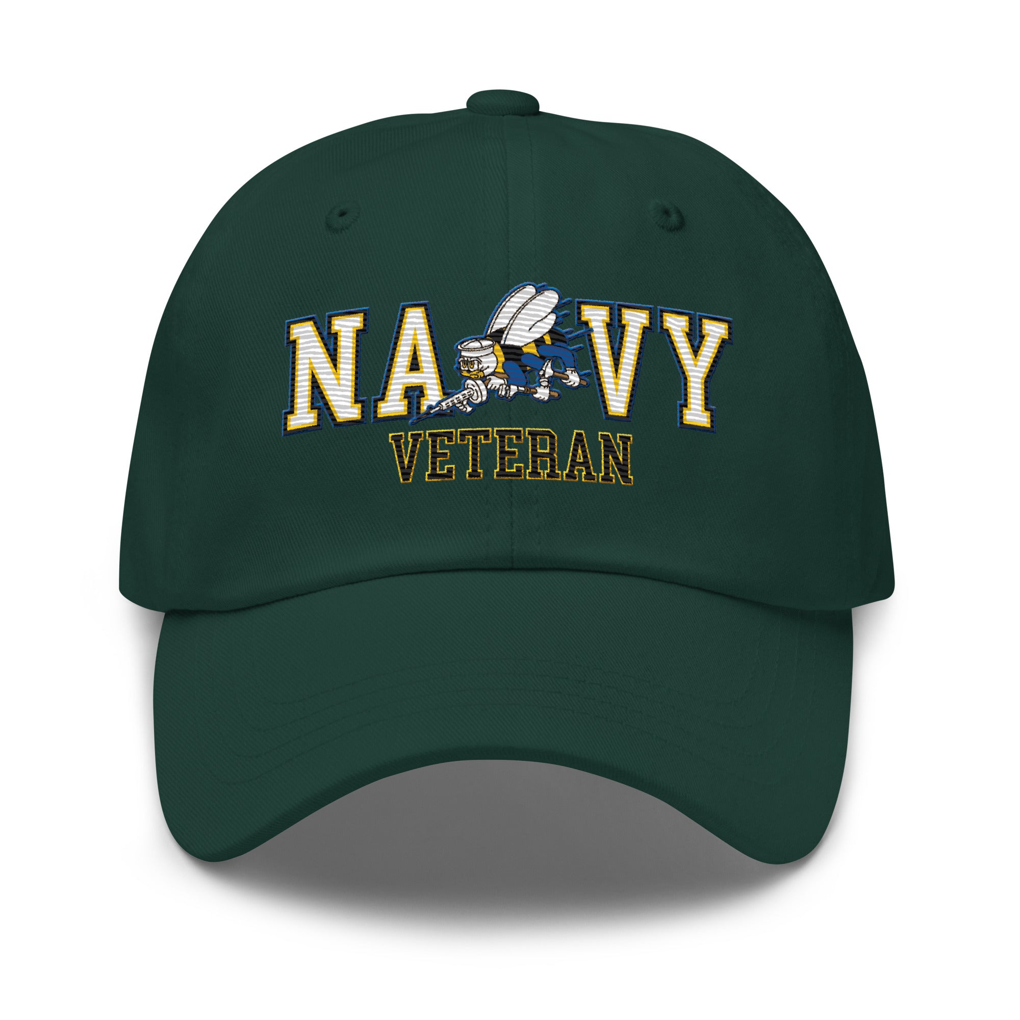 US Navy Seabees Veteran Embroidered Dad Hat