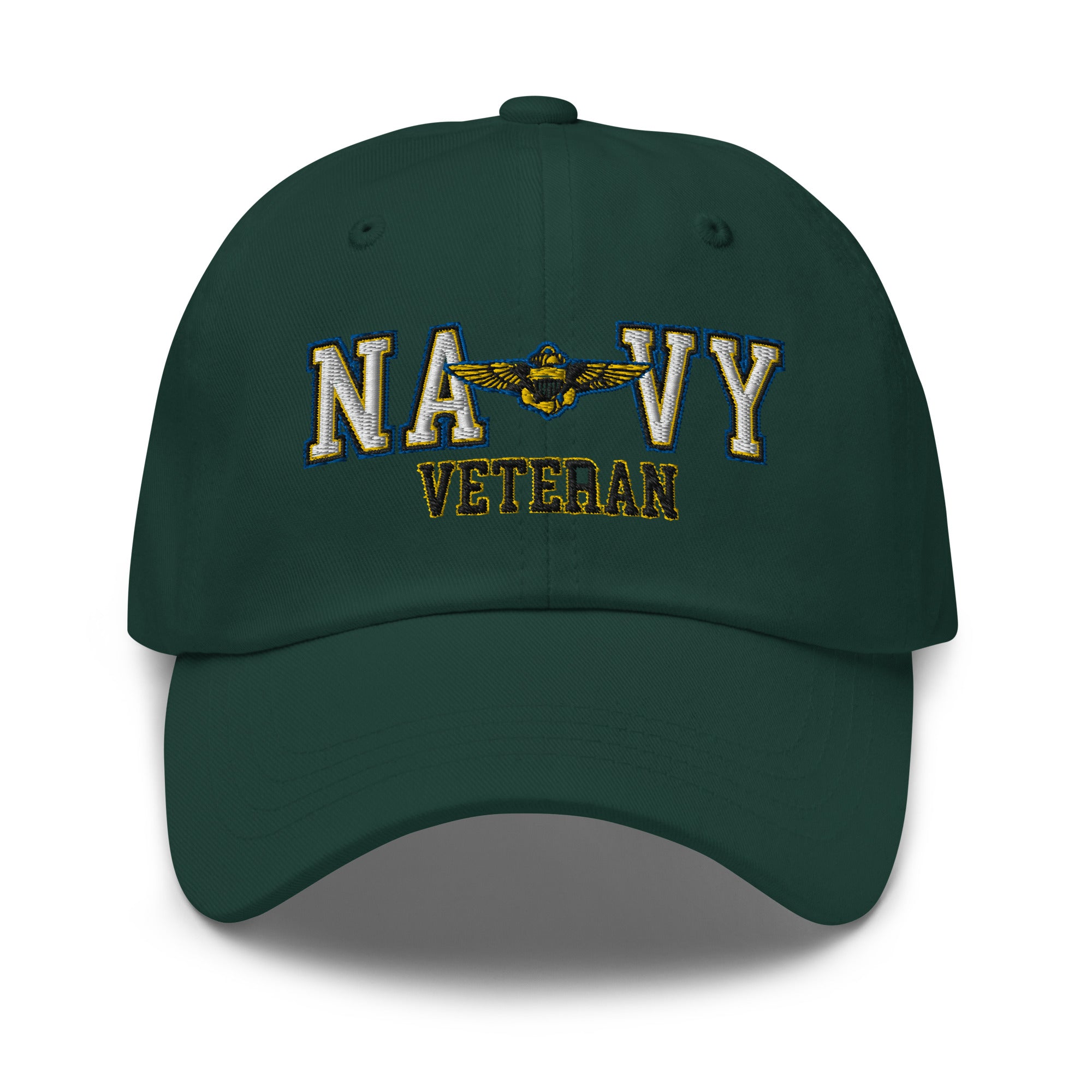 US Navy Naval Aviator Veteran Embroidered Dad Hat