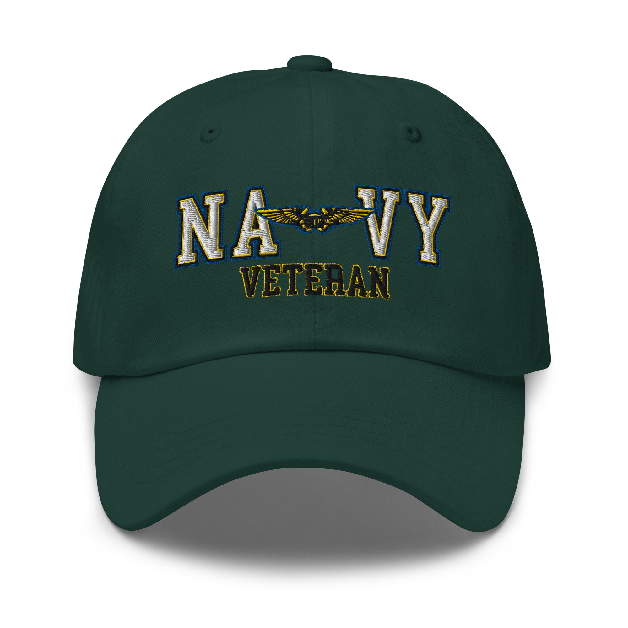 US Navy Naval Flight Officer Veteran Embroidered Dad Hat