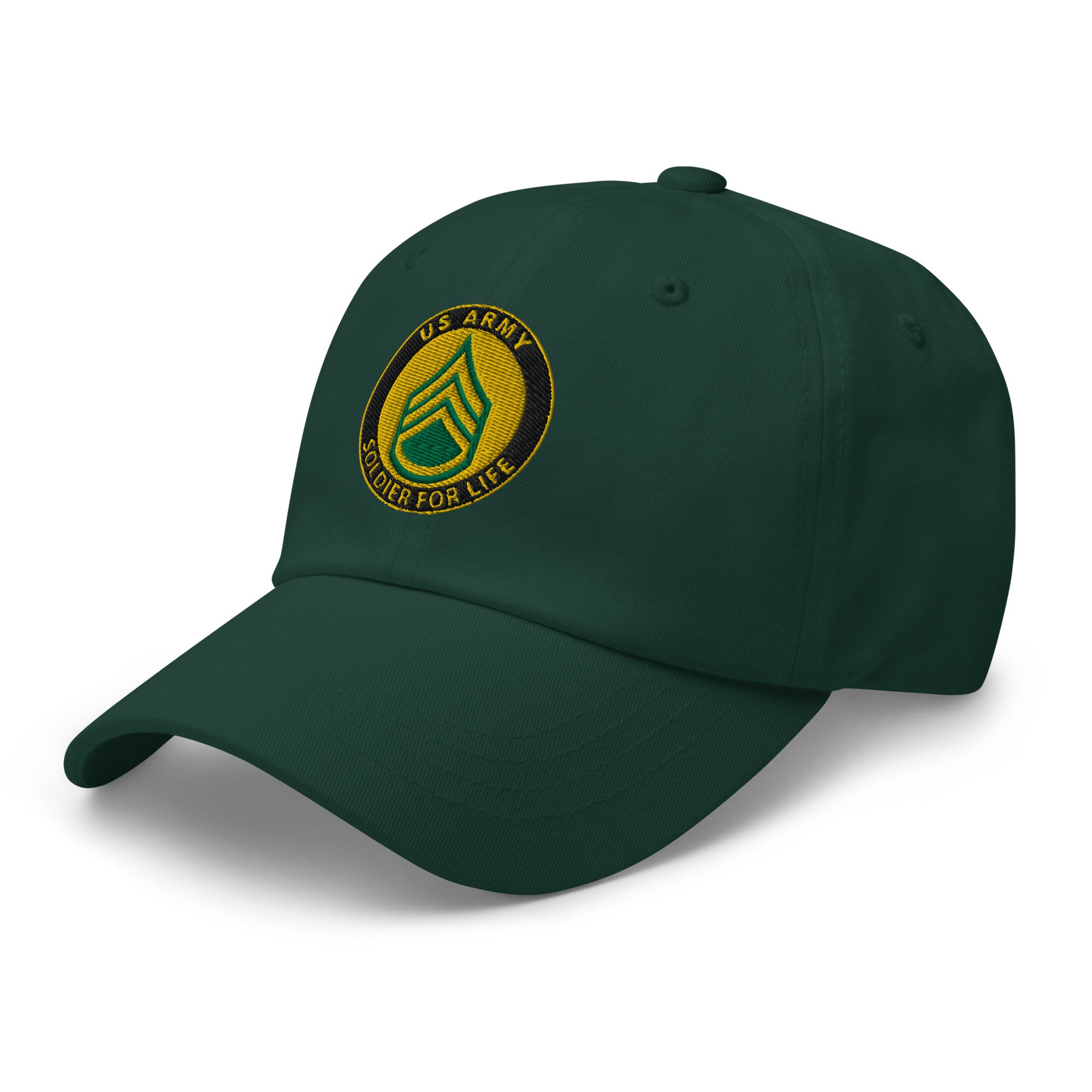 US Army E-6 Staff Sergeant E6 SSG Soldier For Life Embroidered Dad Hat