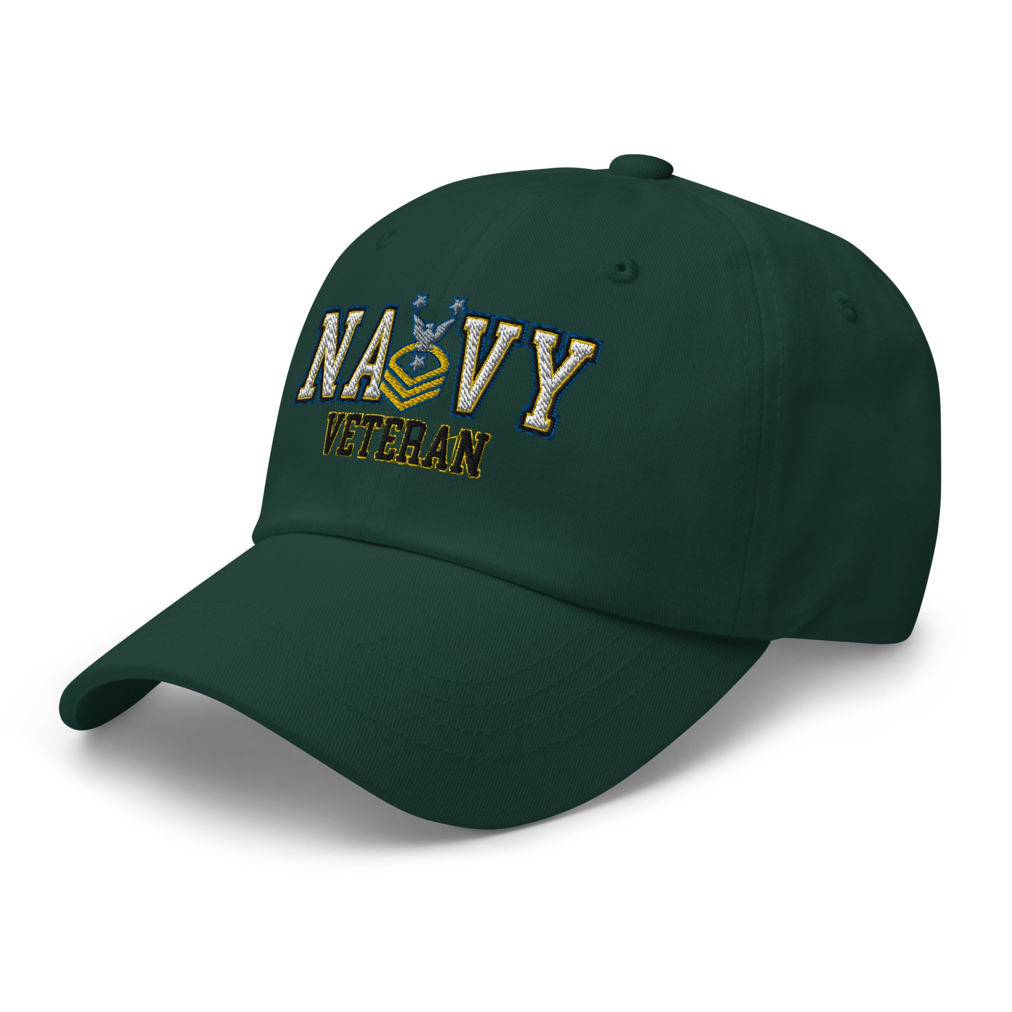 US Navy E-9 CMDCM Veteran Embroidered Dad Hat