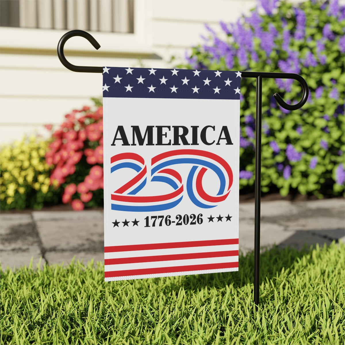 America 250 1776 - 2026 Garden Flag 12''x18'' Twin-Side Printing