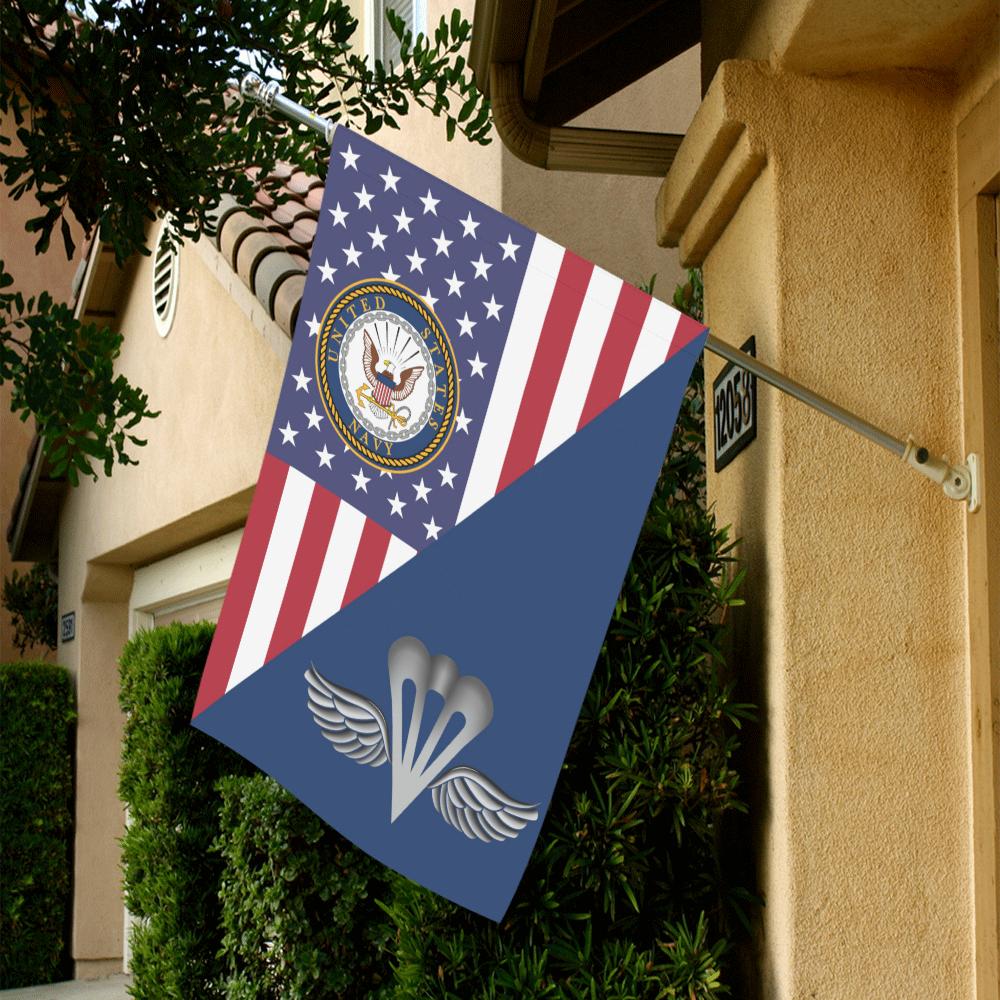 US Navy Aircrew Survival Equipmentman Navy PR House Flag 28 inches x 40 inches Twin-Side Printing-HouseFlag-Navy-Rate-Veterans Nation