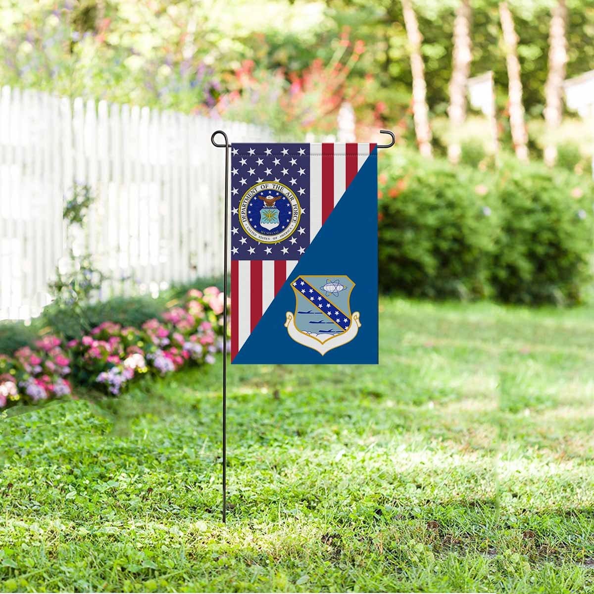 US Air Force 821st Strategic Aerospace Division Garden Flag/Yard Flag 12 inches x 18 inches Twin-Side Printing-GDFlag-USAF-AirDivision-Veterans Nation