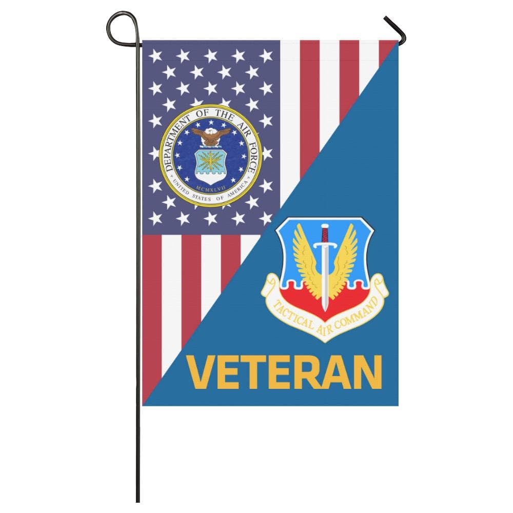 US Air Force Tactical Air Command Veteran House Flag 28 inches x 40 inches Twin-Side Printing-HouseFlag-USAF-Shield-Veterans Nation