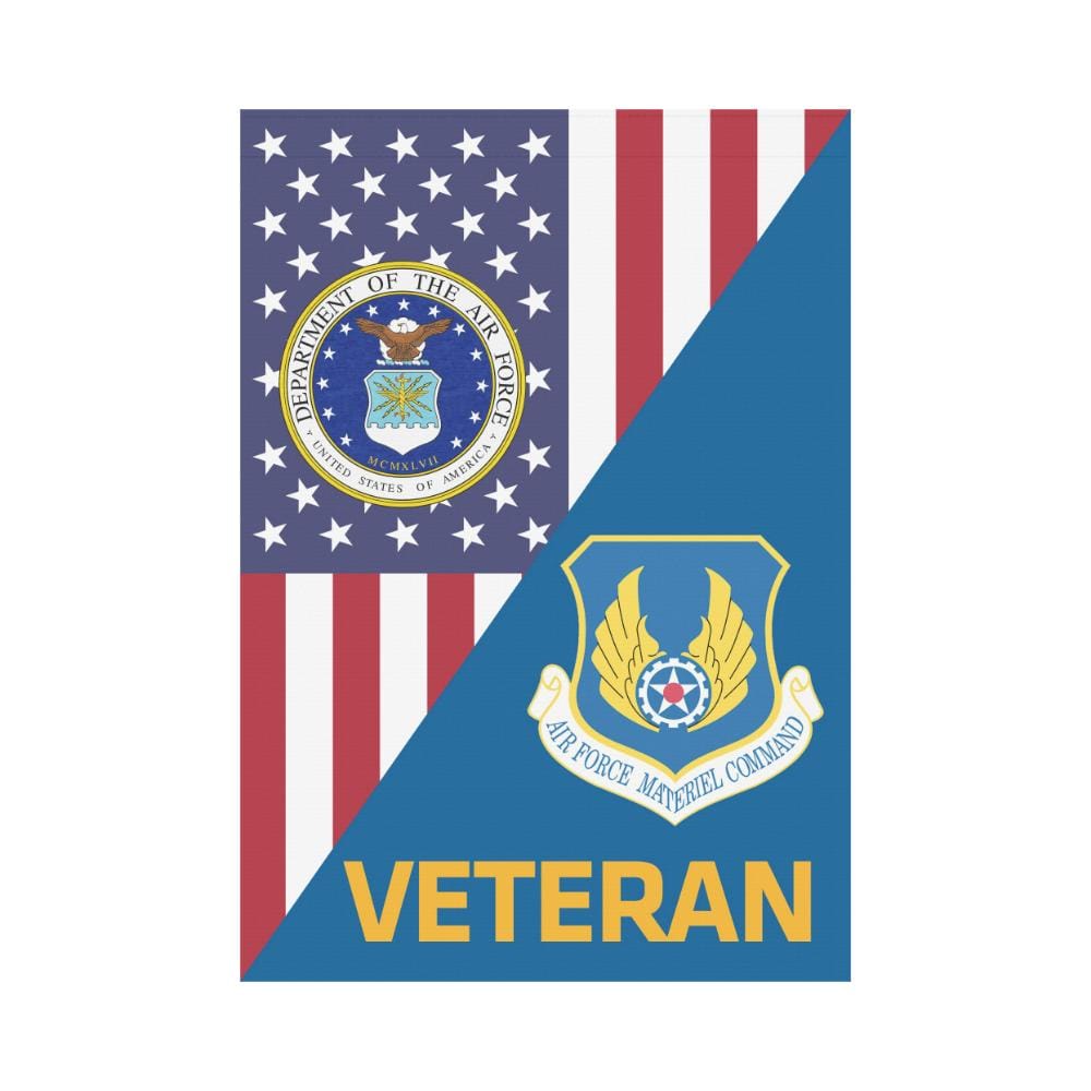 US Air Force Materiel Command Veteran House Flag 28 inches x 40 inches Twin-Side Printing-HouseFlag-USAF-Shield-Veterans Nation