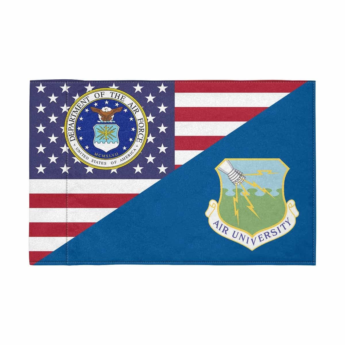 US Air Force Air University Motorcycle Flag 9" x 6" Twin-Side Printing D01-MotorcycleFlag-USAF-Veterans Nation