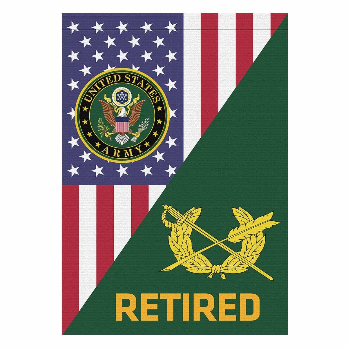 US Army Judge Advocate General's Corps Retired House Flag 28 Inch x 40 Inch Twin-Side Printing-HouseFlag-Army-Branch-Veterans Nation