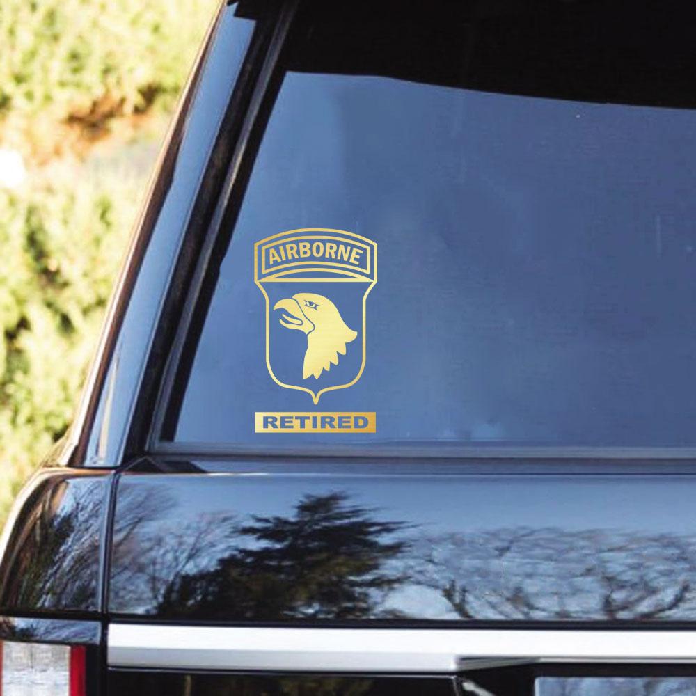 US Army 1st Cavalry - 18th XVIII Airborne - 101st Airborne - 173rd Airborne Brigade Clear Stickers-Decal-Army-CSIB-Veterans Nation